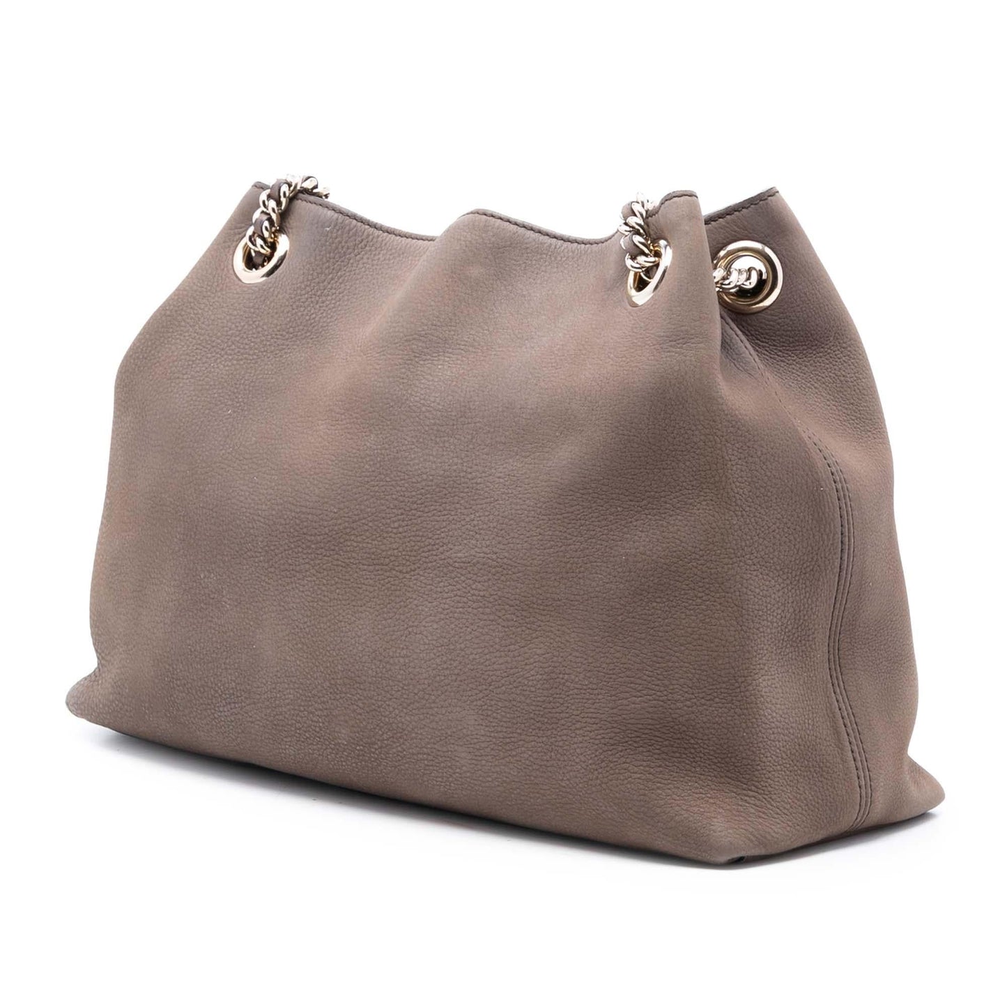 Gucci Medium Nubuck Leather Soho Chain Tote