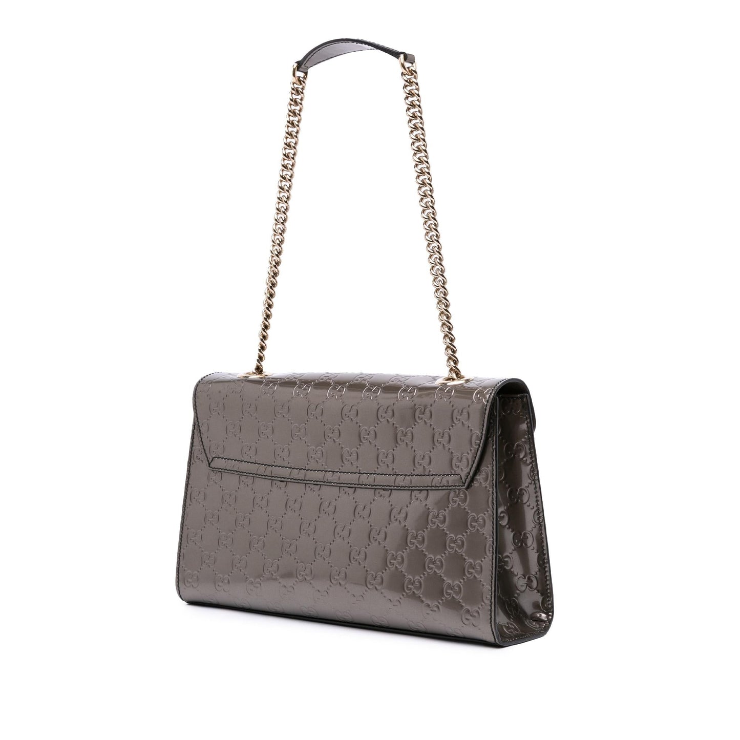 Gucci Medium Patent Guccissima Emily Shoulder Bag