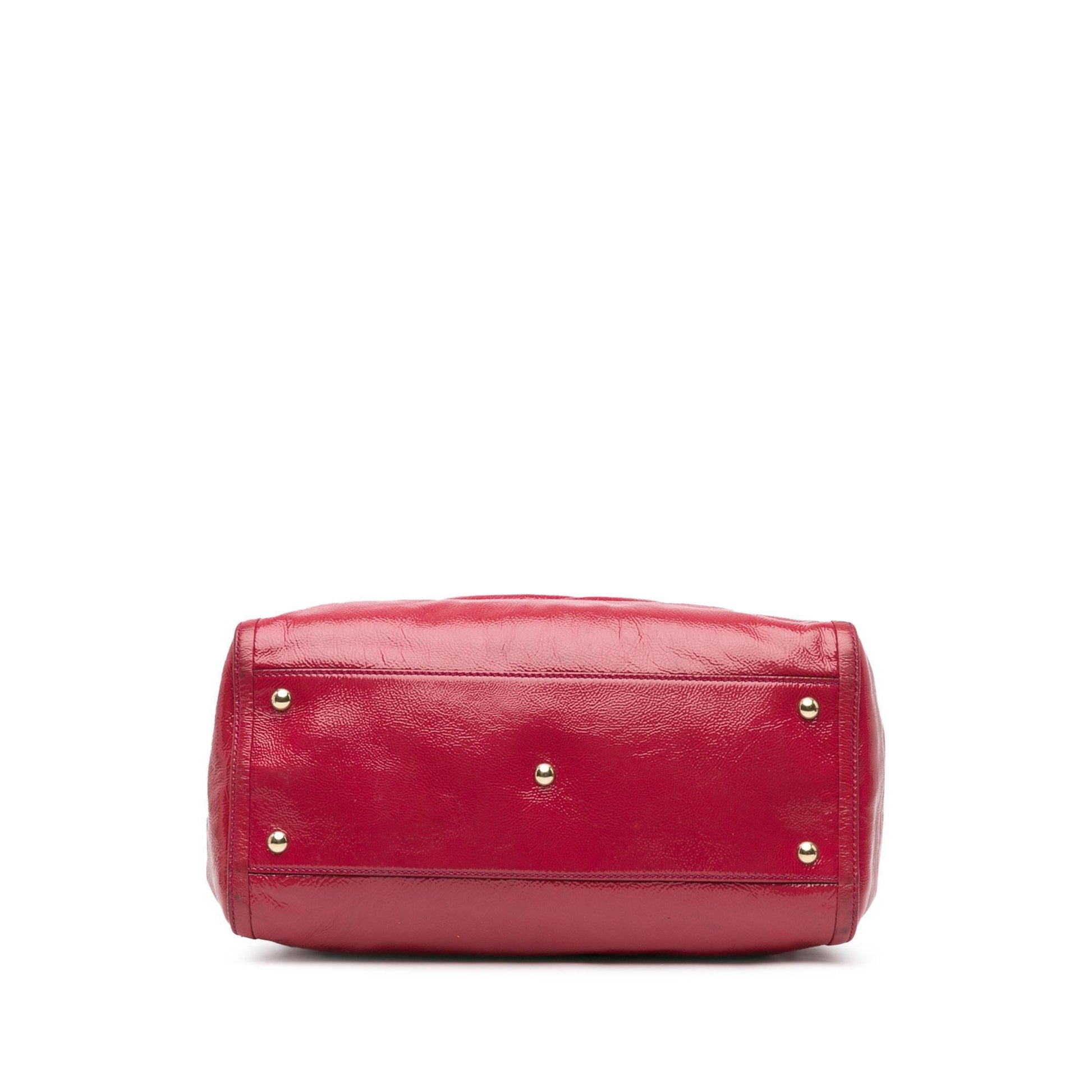 Gucci Medium Patent Soho Cellarius Tote (SHG-waNM3Q)