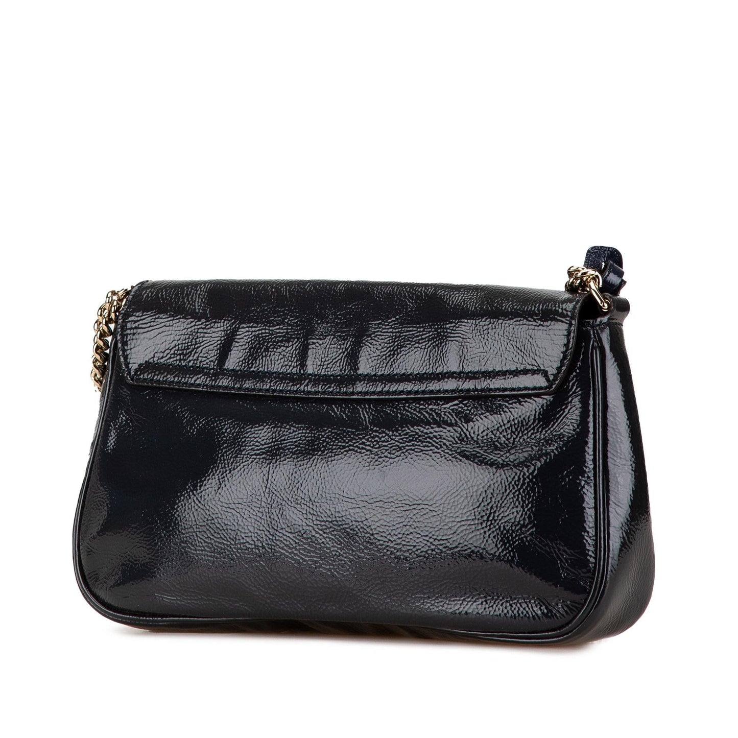 Gucci Medium Patent Soho Chain Flap Crossbody (SHG-HA9Vt3)