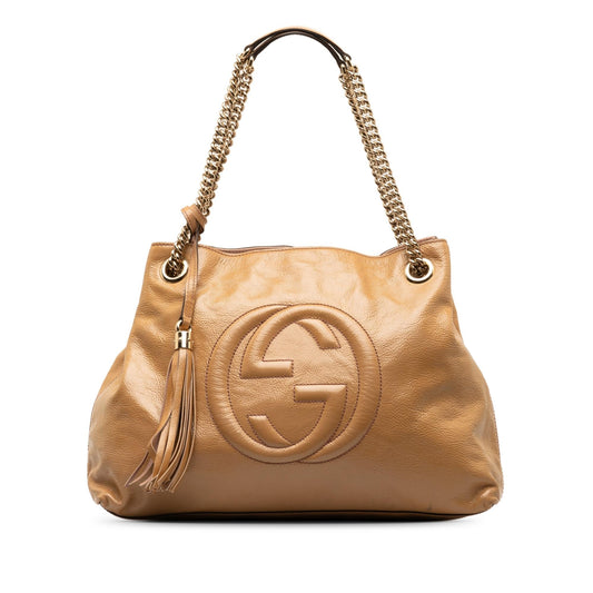 Gucci Chain Leather Tote