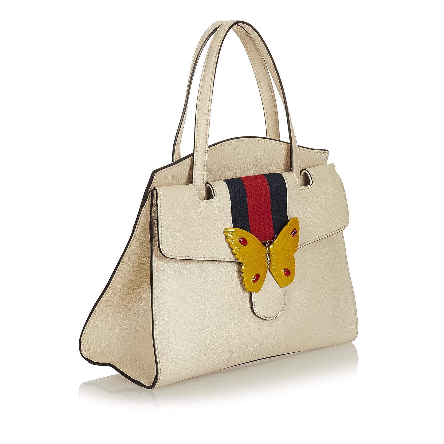 Gucci Medium Web Linea Butterfly Totem Satchel (SHG-31390)