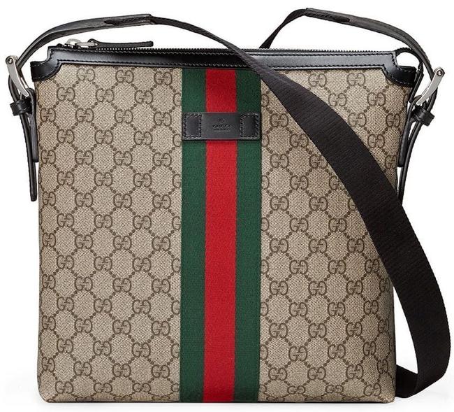Gucci Monogram Caro Leather Canvas Crossbody