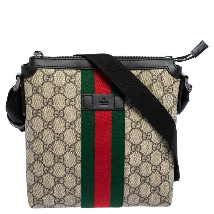 Gucci Monogram Caro Leather Canvas Crossbody
