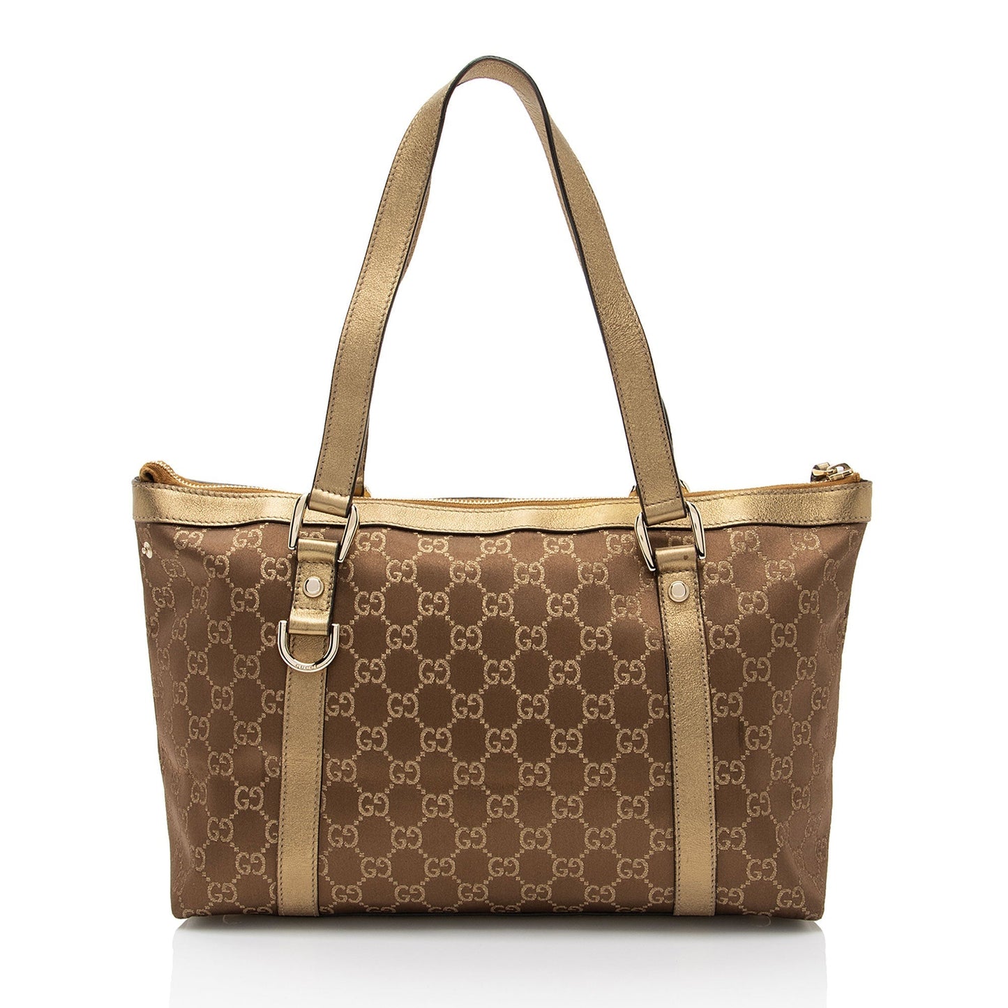 Gucci Leather Canvas Tote