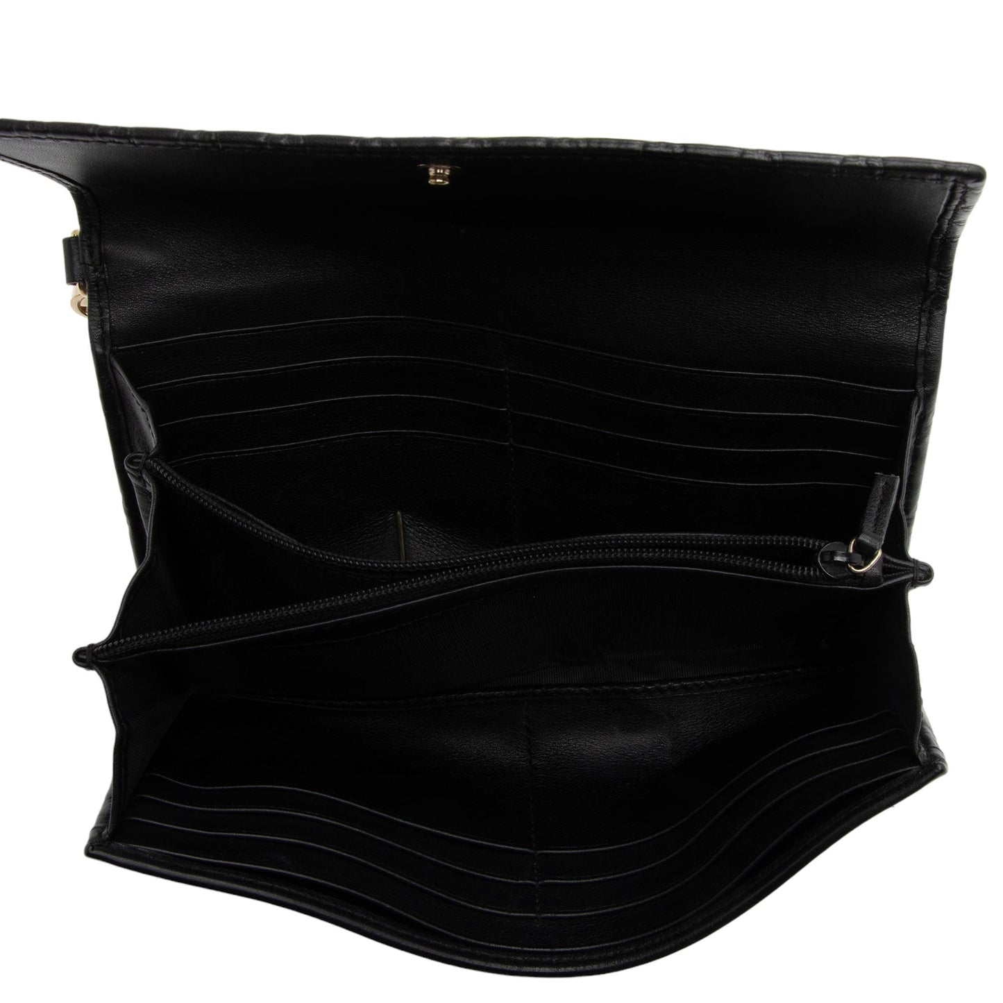 Gucci Metallic Guccissima Leather Bree Continental Wallet (SHF-hnueDV)