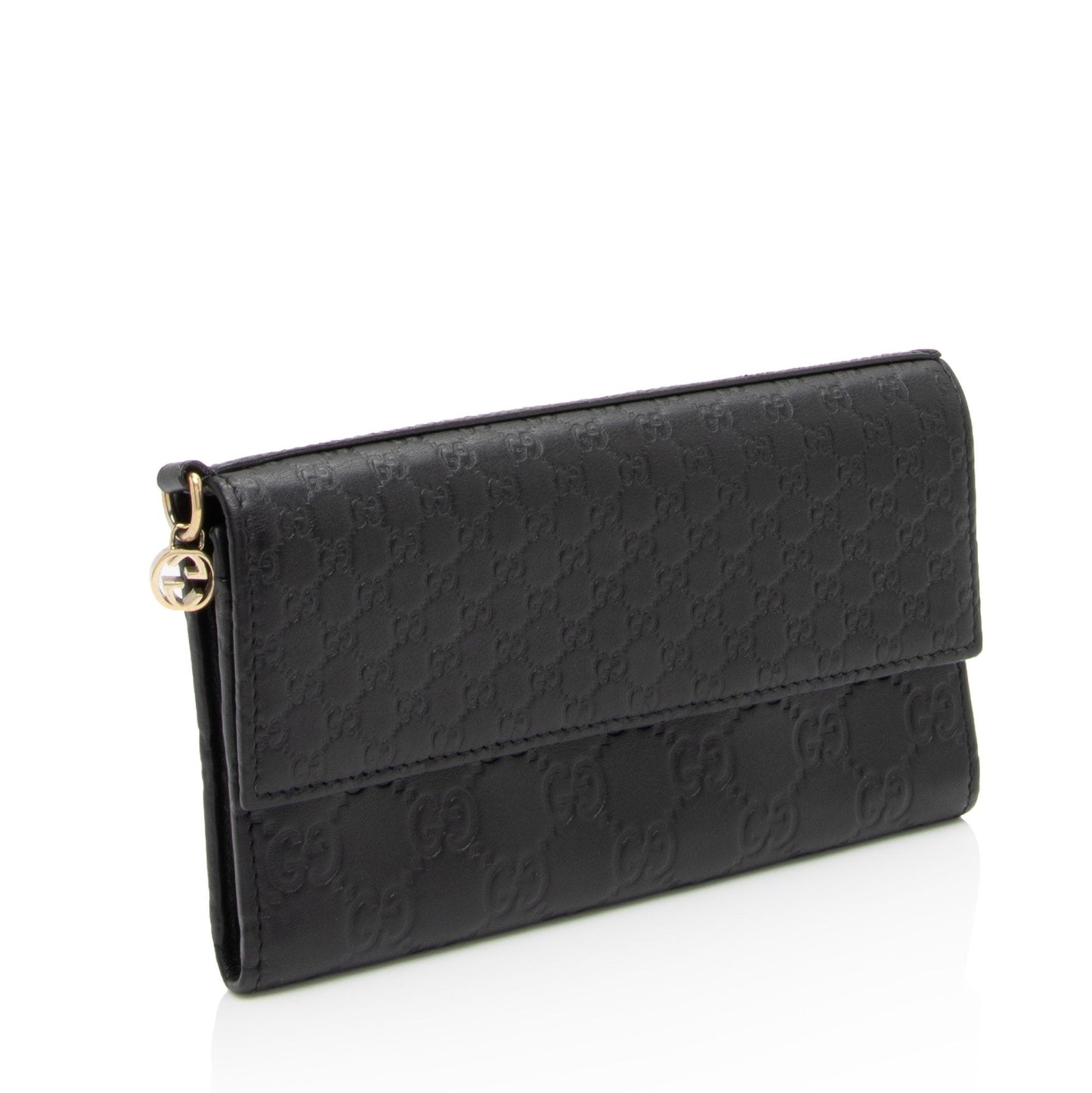 Gucci Metallic Guccissima Leather Bree Continental Wallet (SHF-hnueDV)