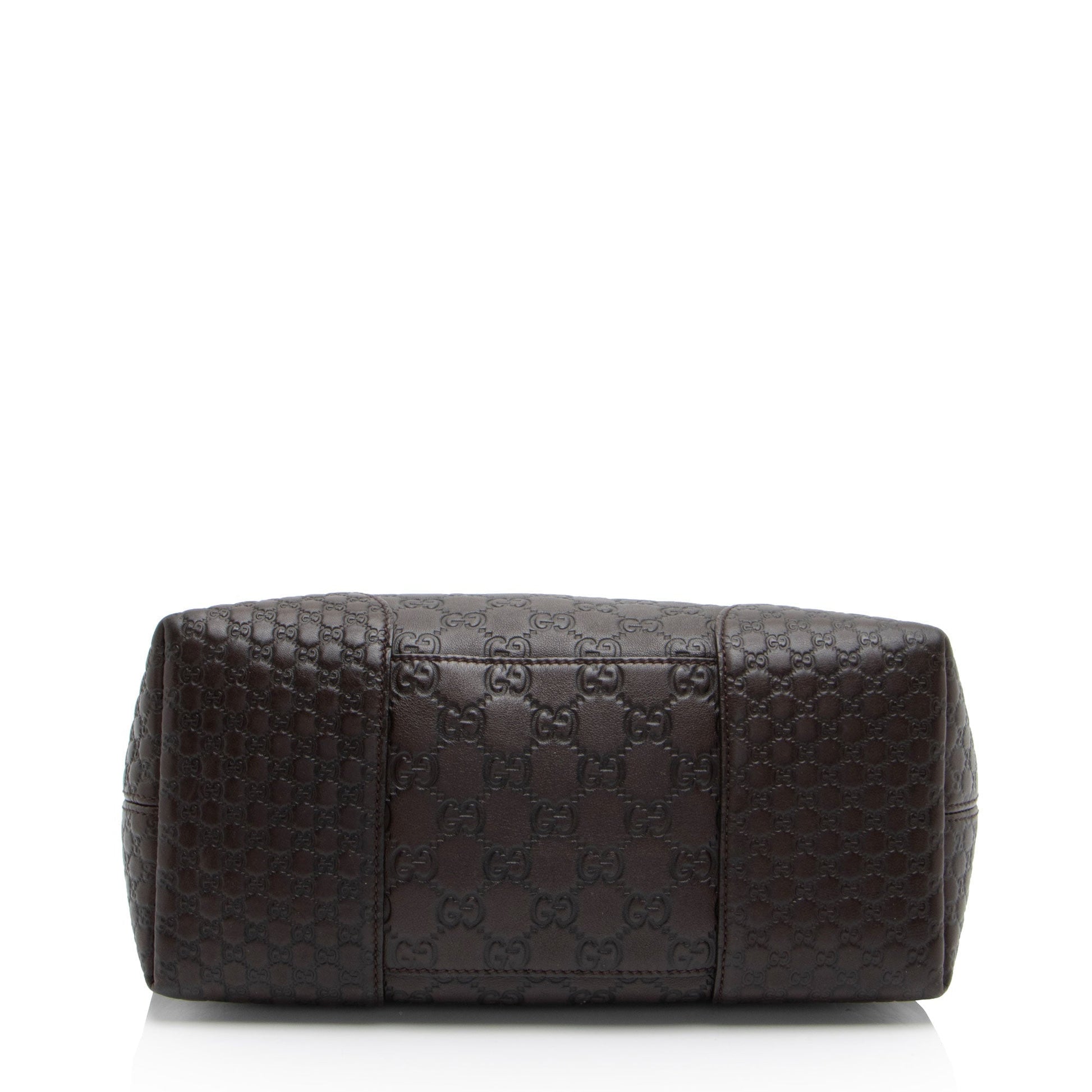 Gucci Metallic Guccissima Leather Bree Fold Over Tote (SHF-bHARYI)