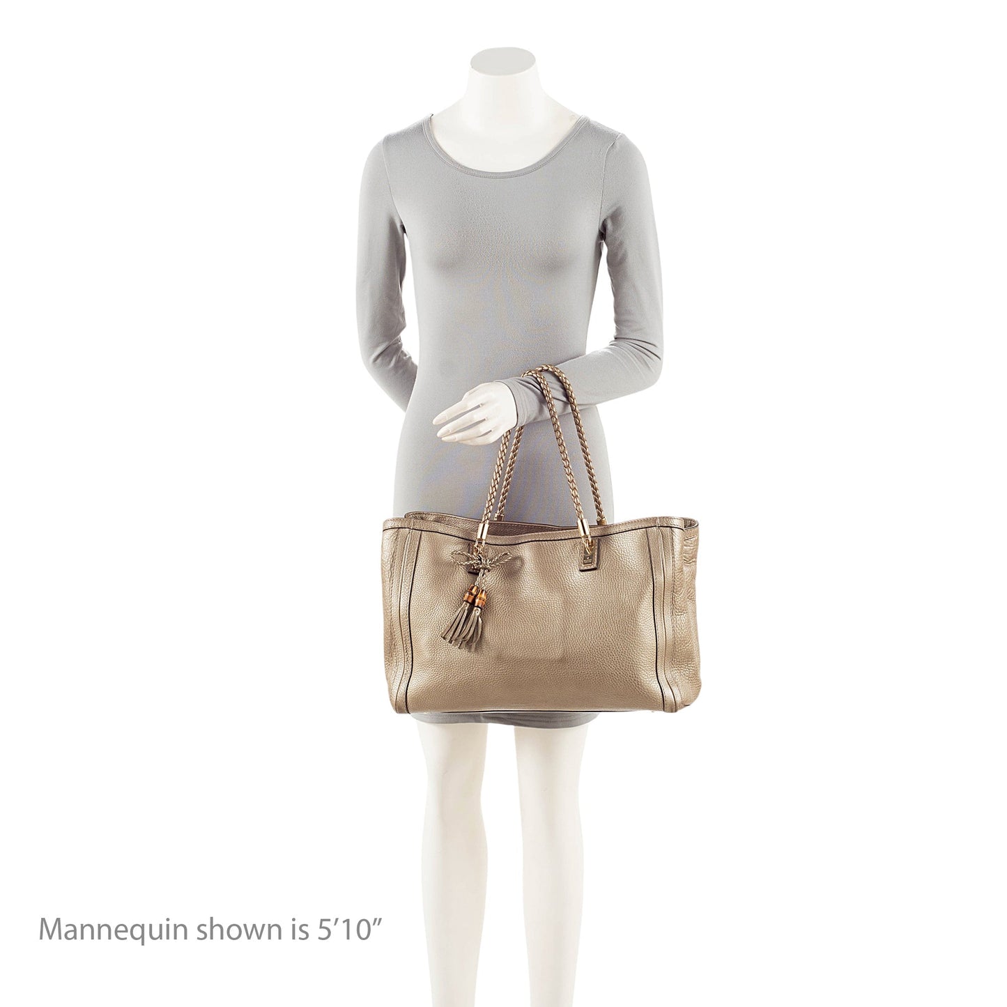 Gucci Metallic Leather Bella Medium Tote