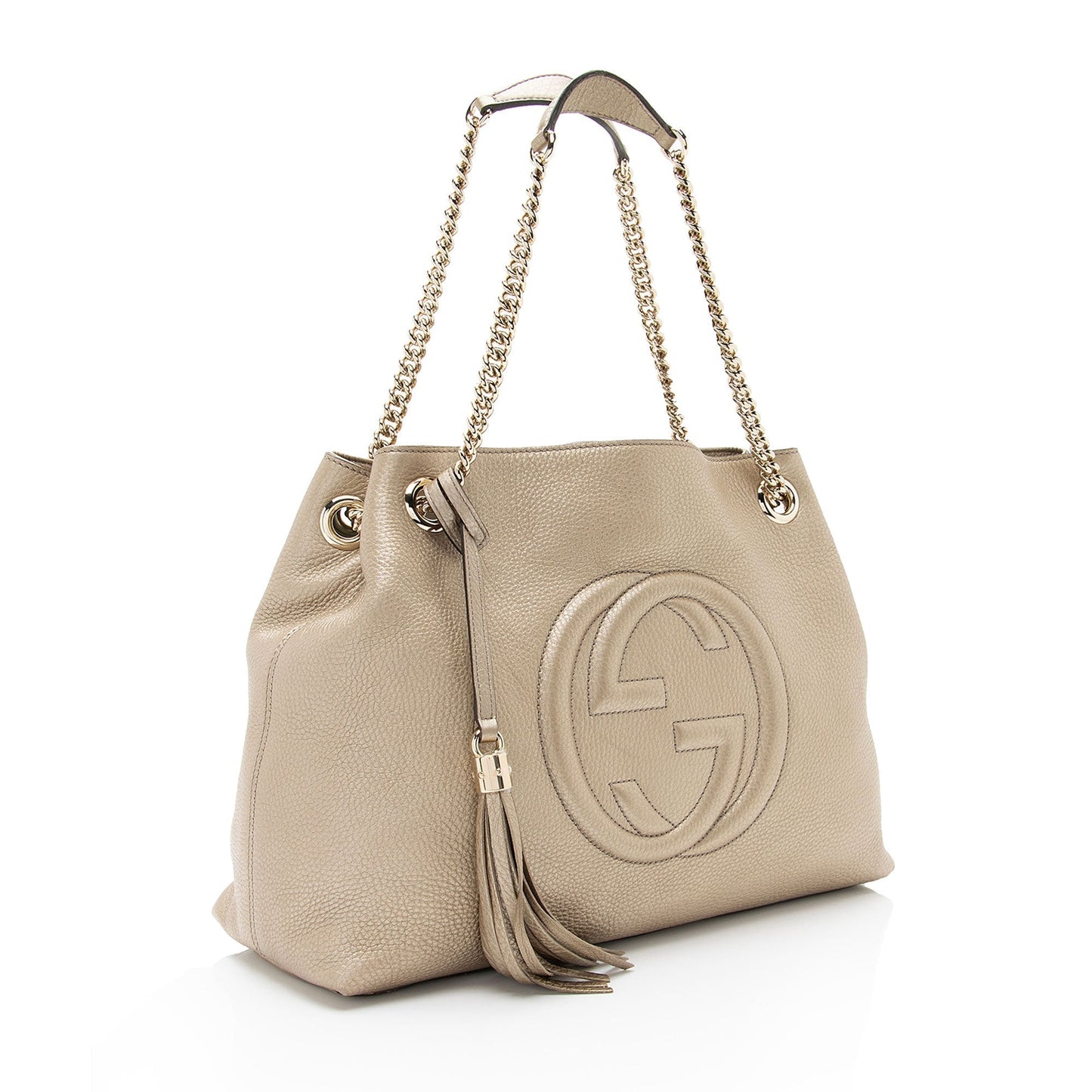 Gucci Leather Canvas Shoulder Bag