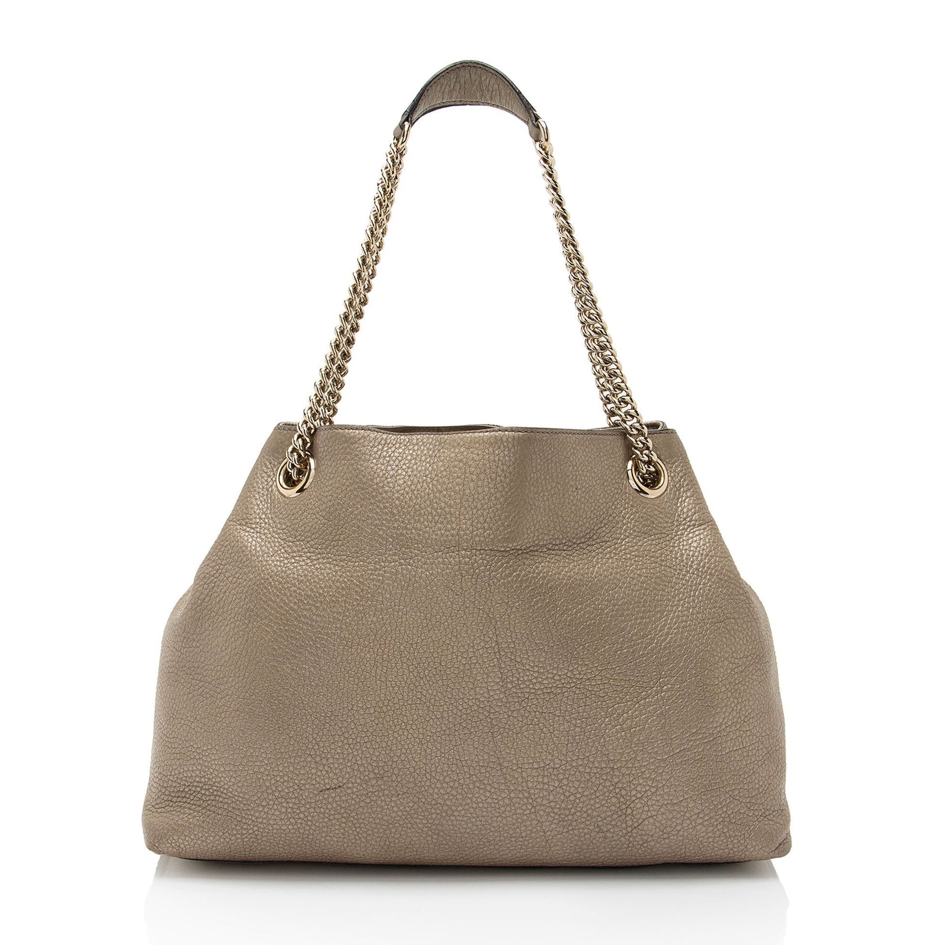 Gucci Leather Canvas Shoulder Bag
