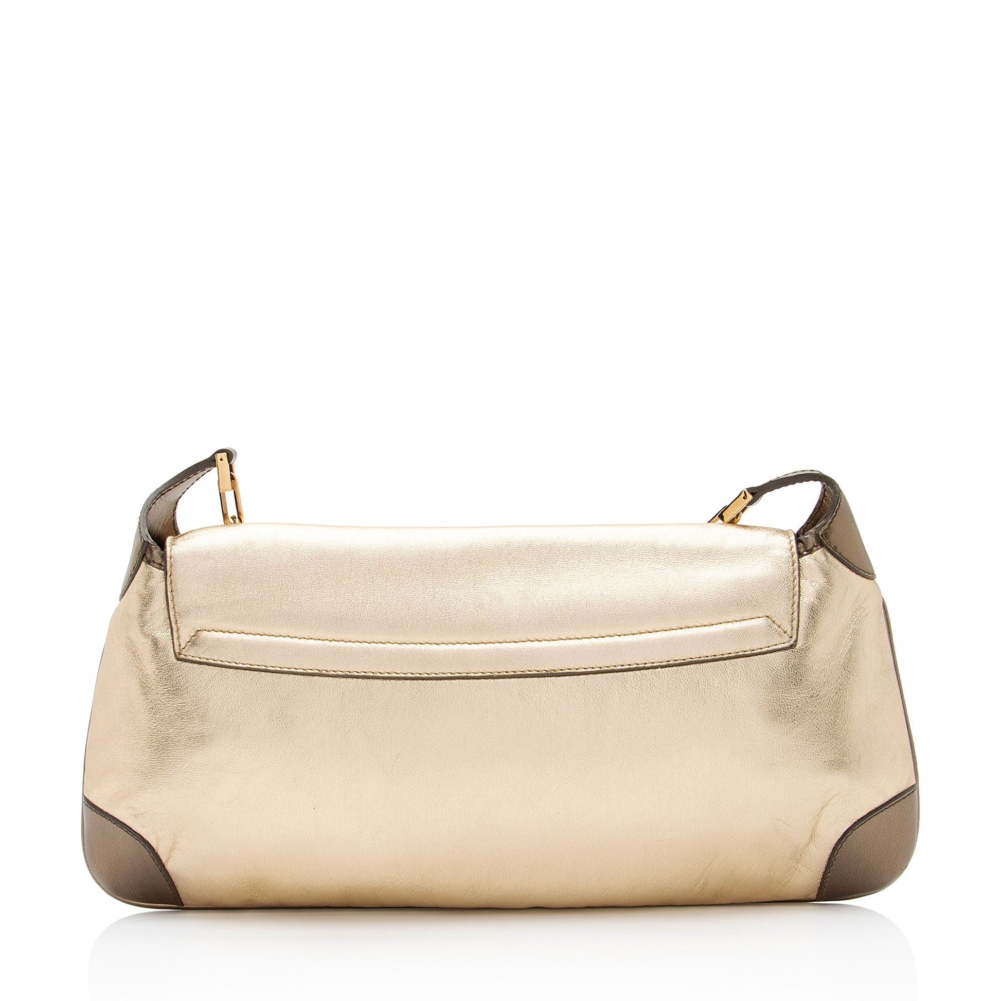 Gucci Metallic Leather Tiger Charm Shoulder Bag (SHF-ltMIAv)