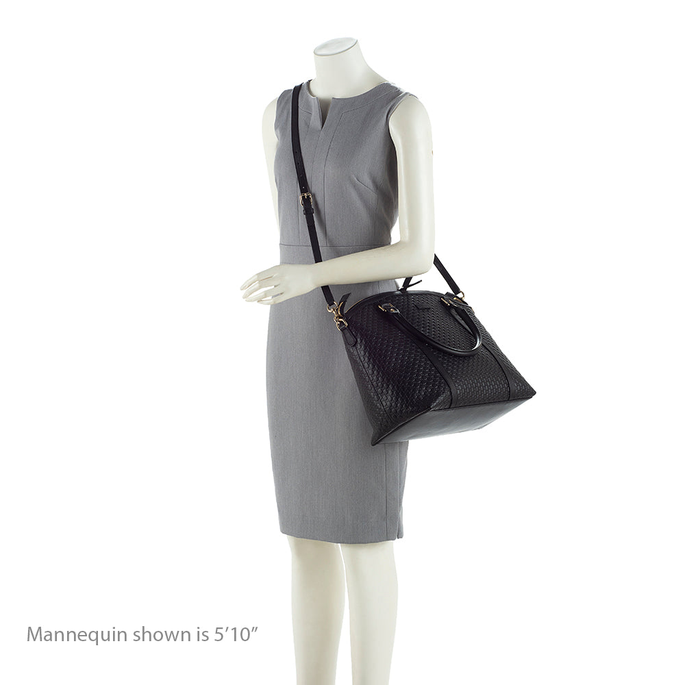 Gucci Microguccissima Leather Dome Large Satchel (SHF-19602)