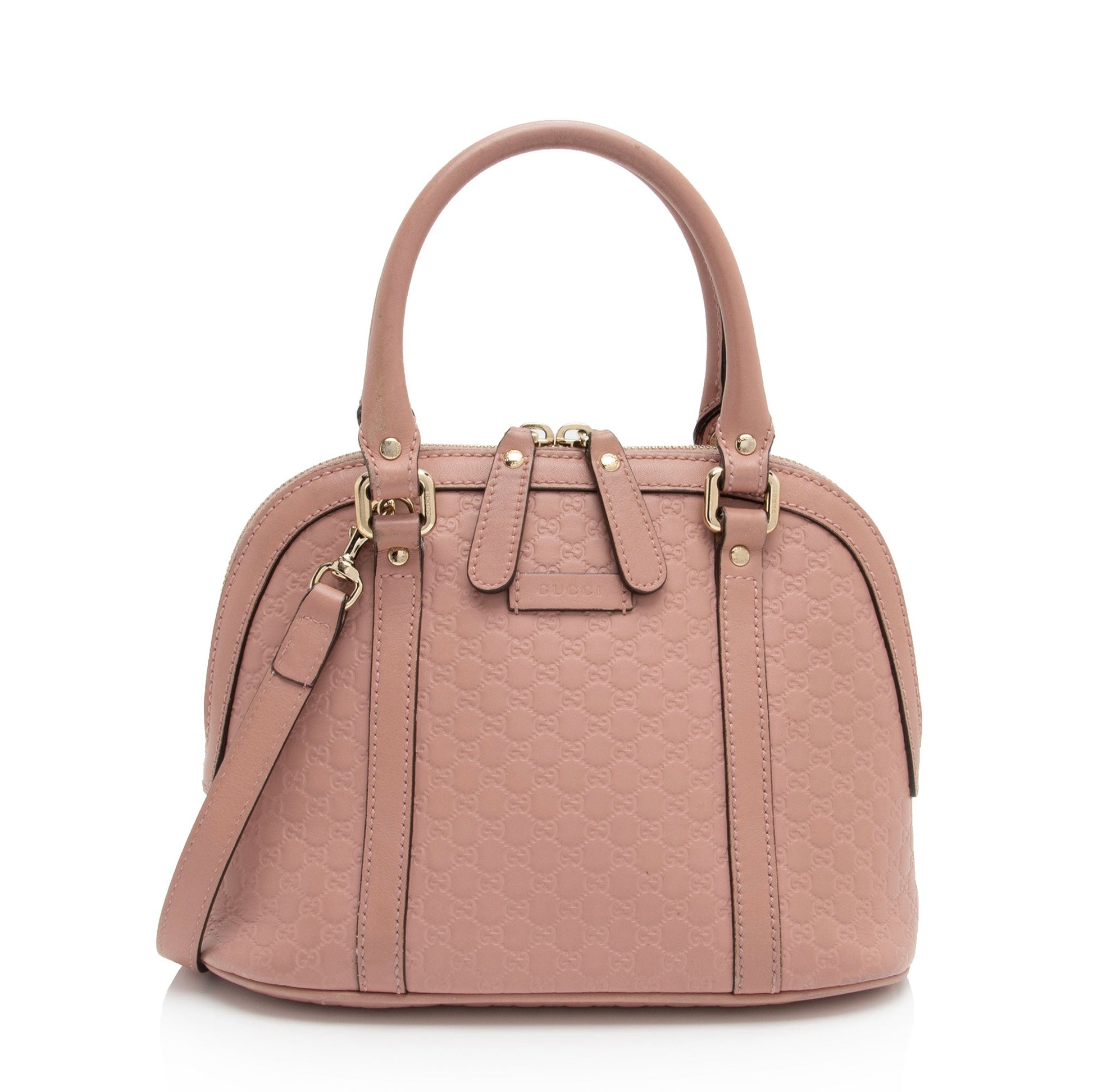 Gucci Leather Canvas Shoulder Bag