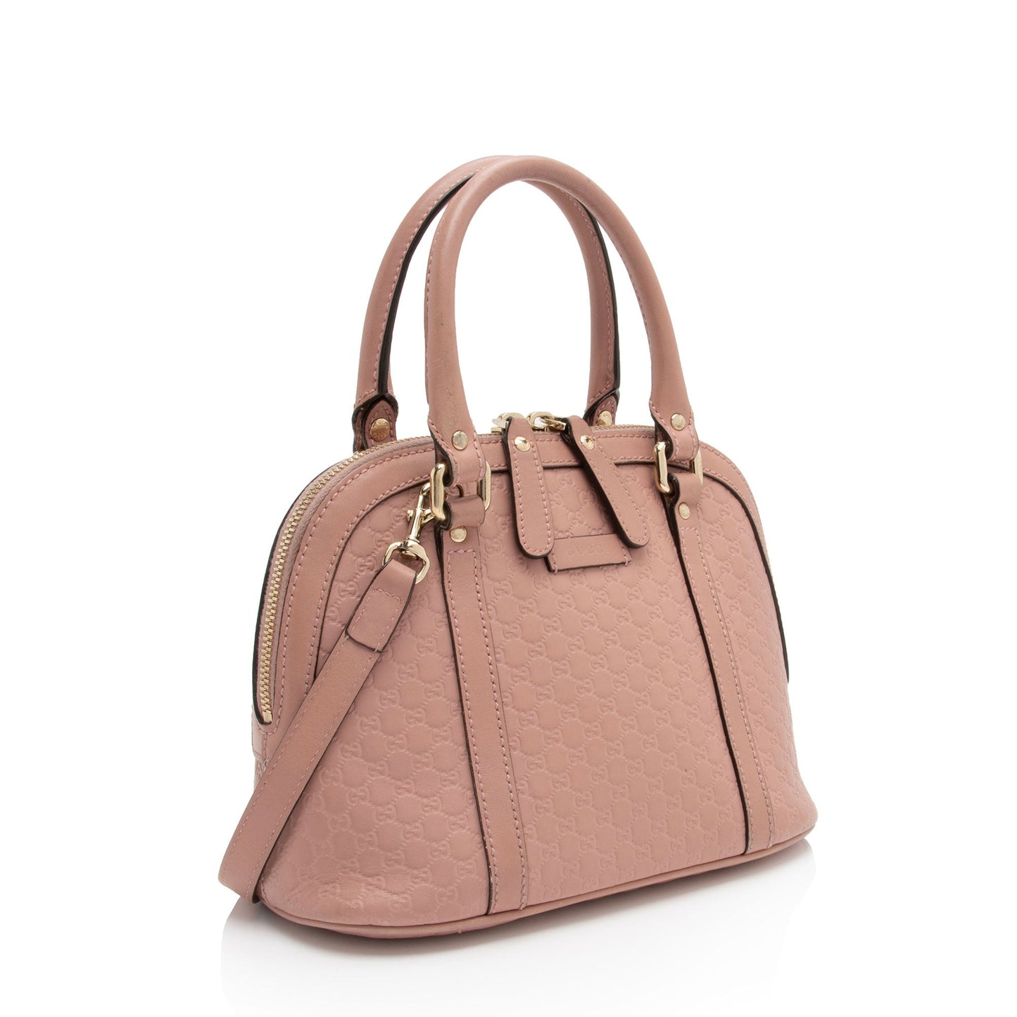 Gucci Leather Canvas Shoulder Bag