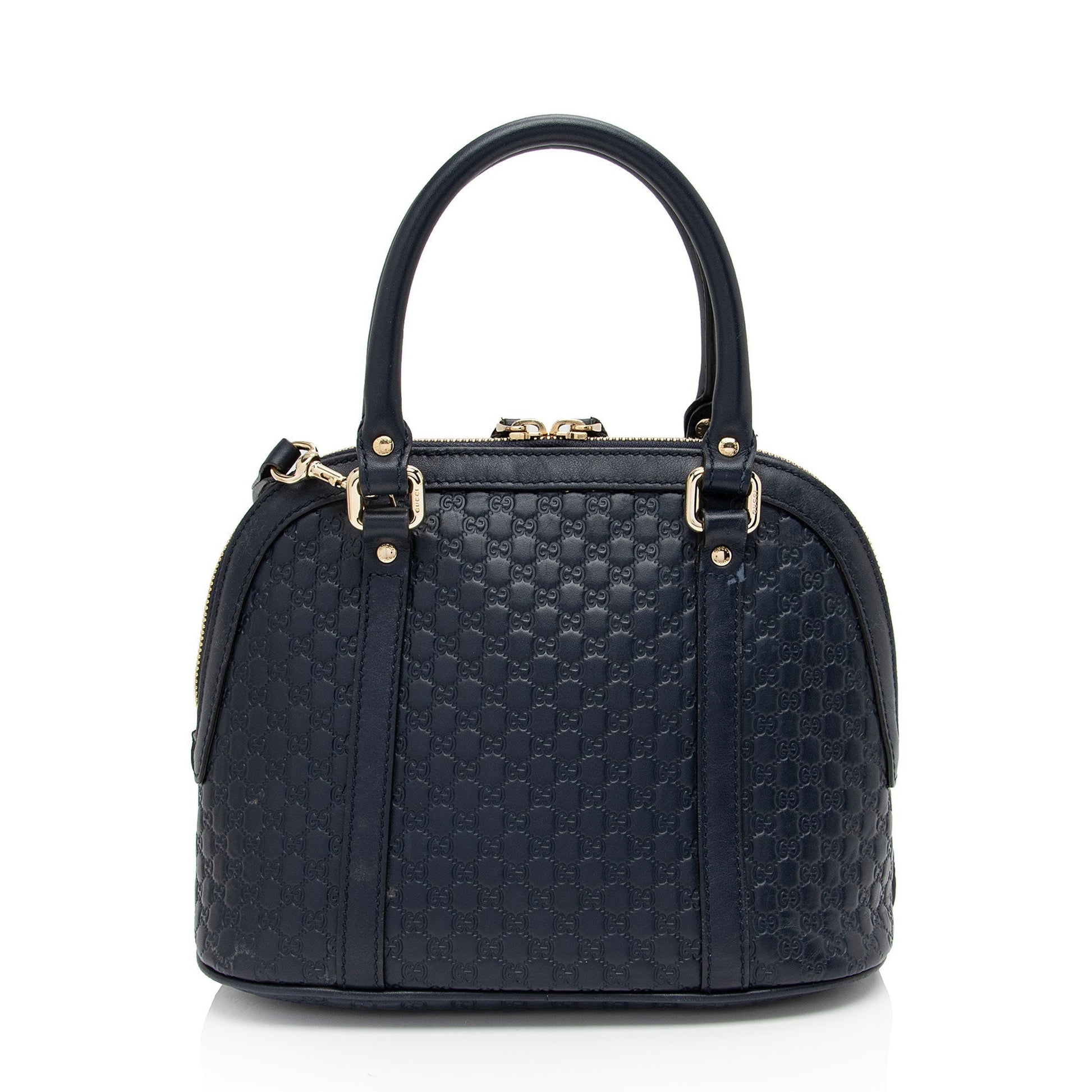 Gucci Leather Canvas Shoulder Bag