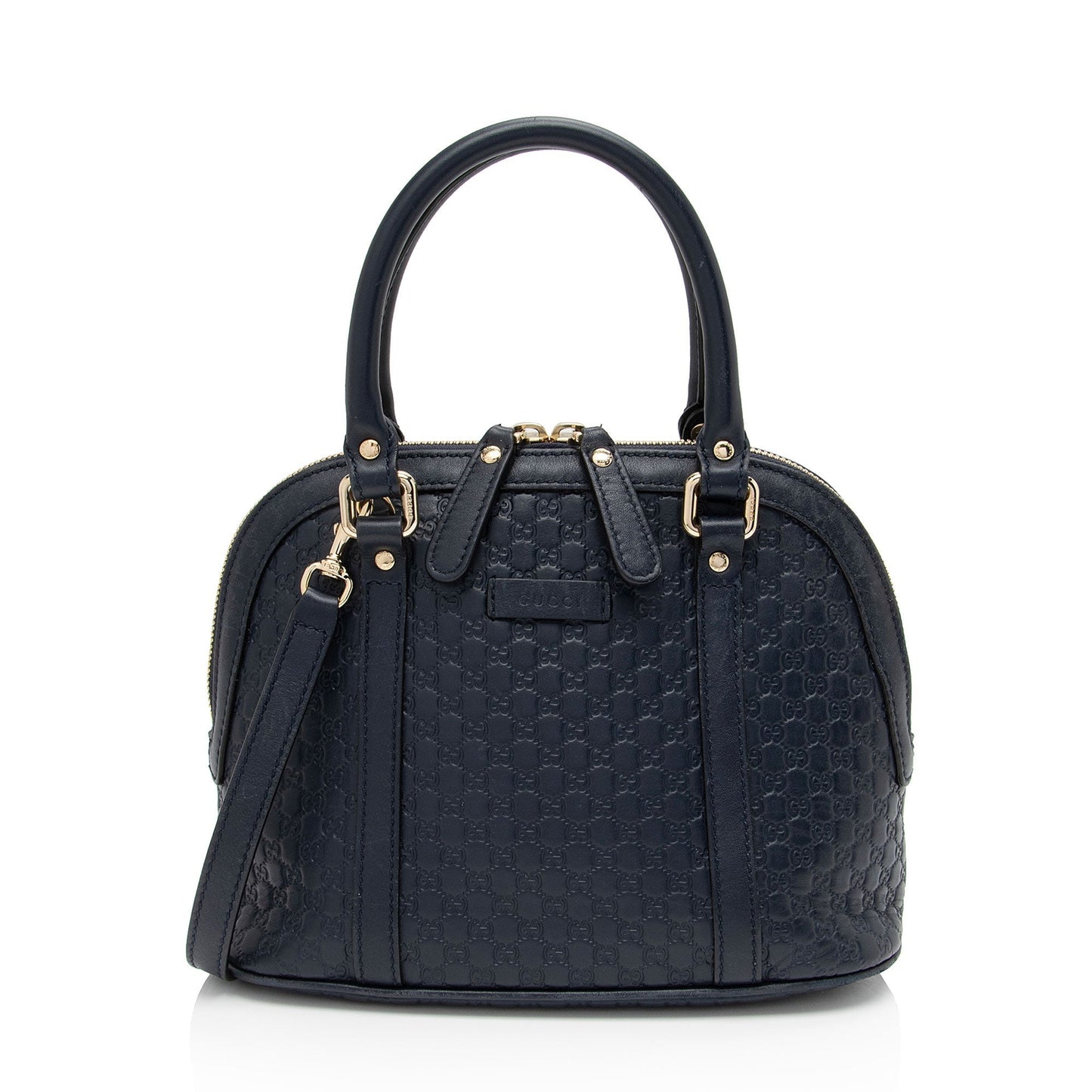 Gucci Leather Canvas Shoulder Bag