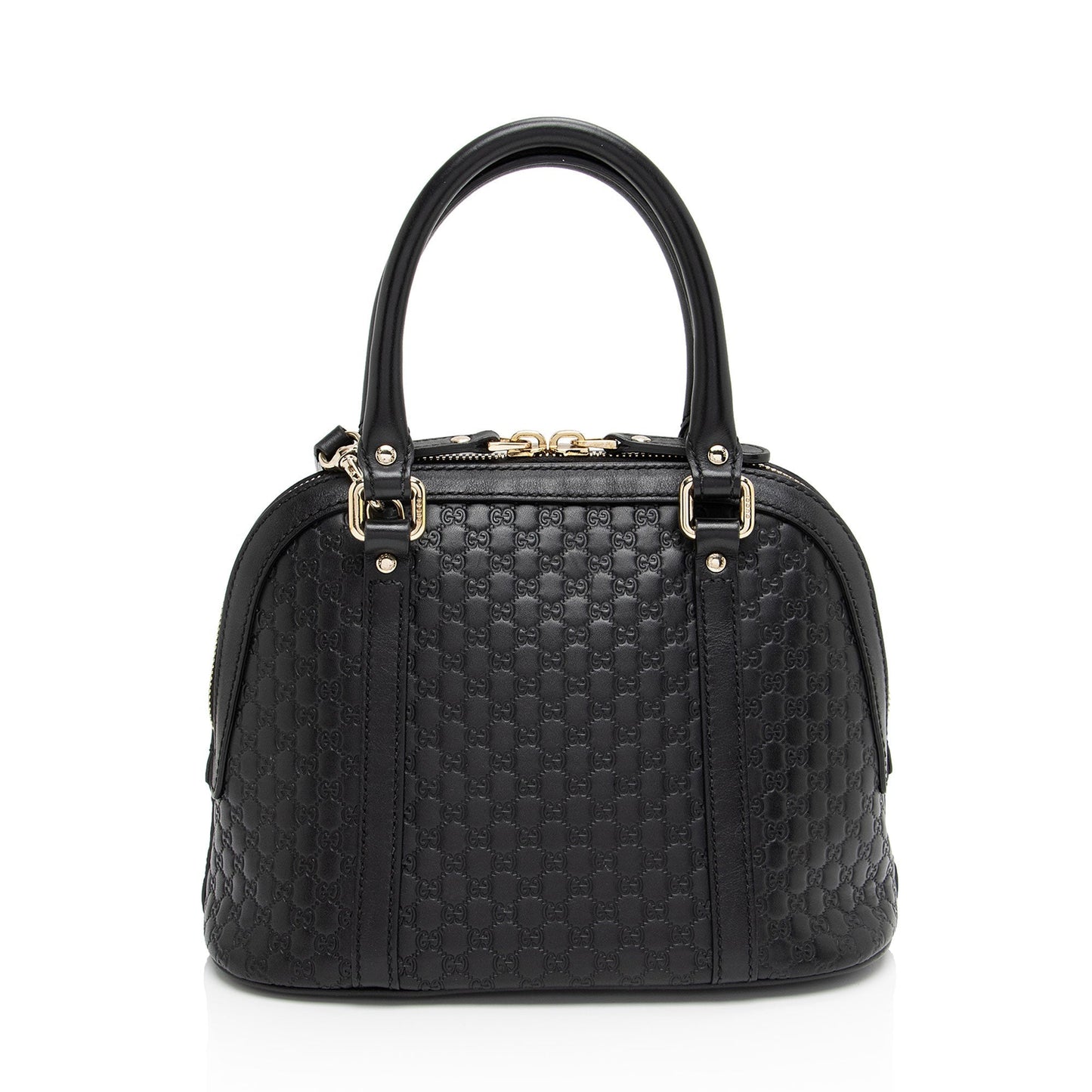 Gucci Leather Canvas Shoulder Bag