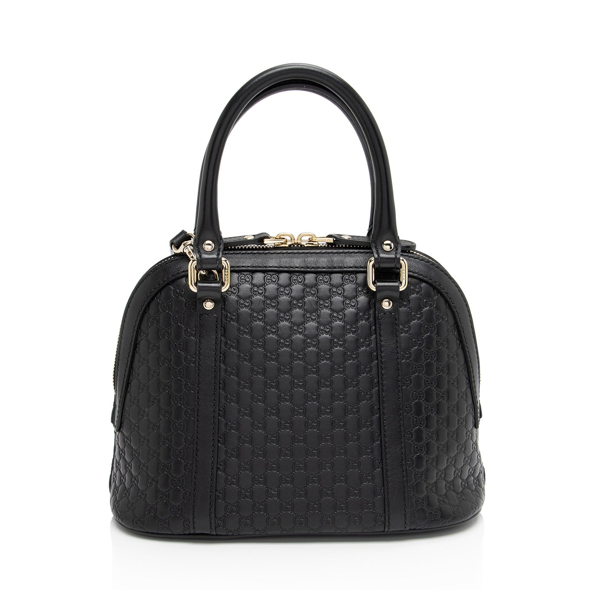 Gucci Leather Canvas Shoulder Bag