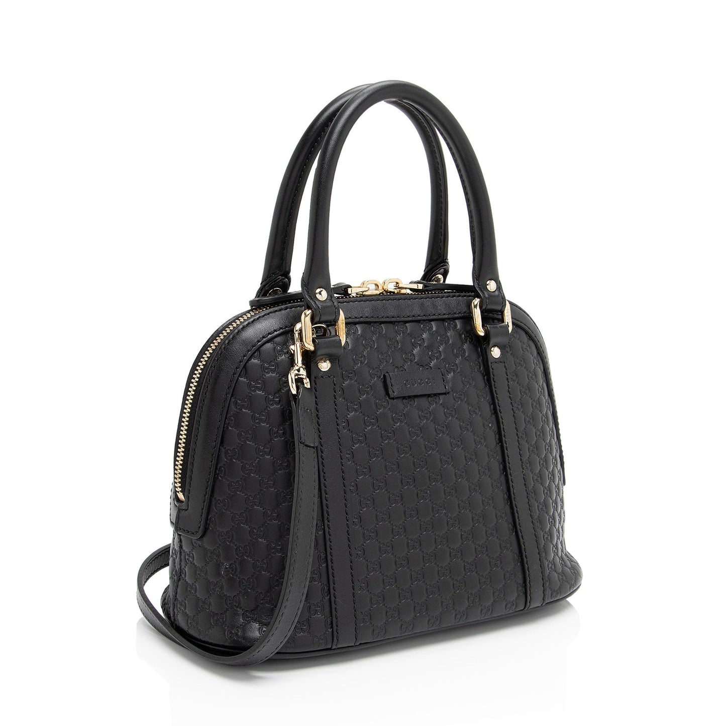 Gucci Leather Canvas Shoulder Bag