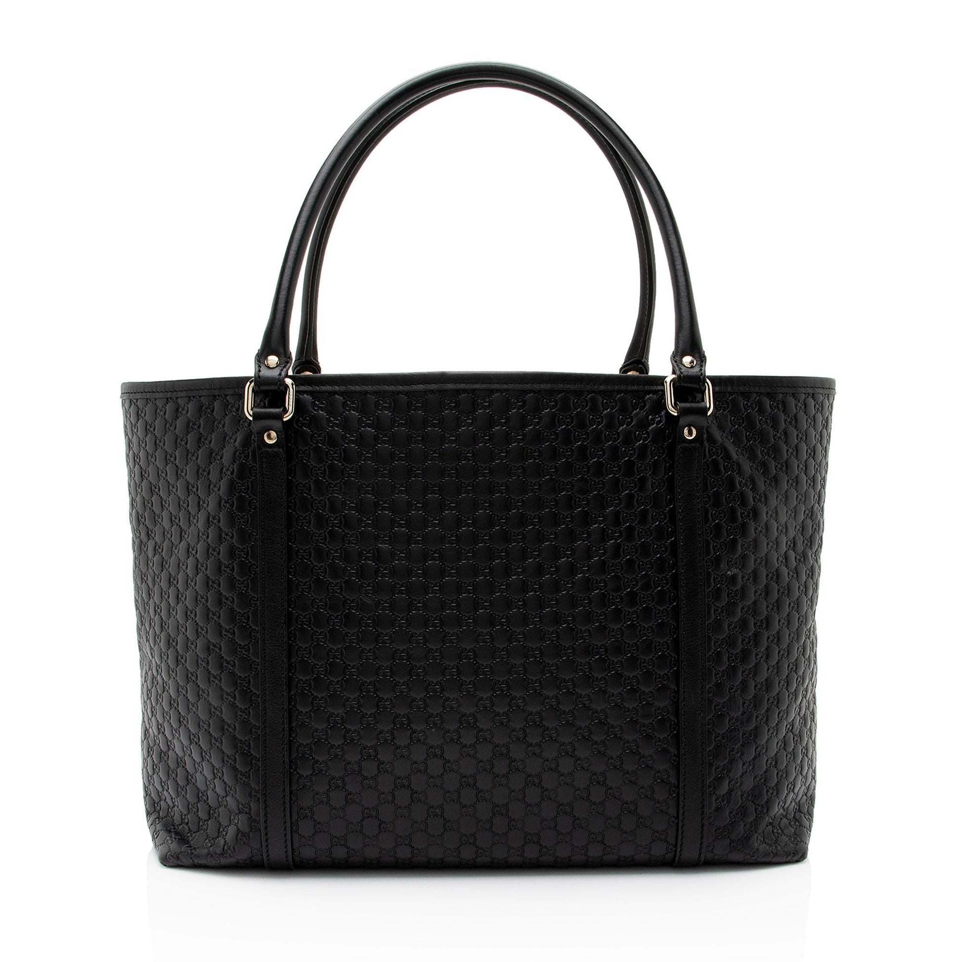 Gucci Leather Canvas Tote