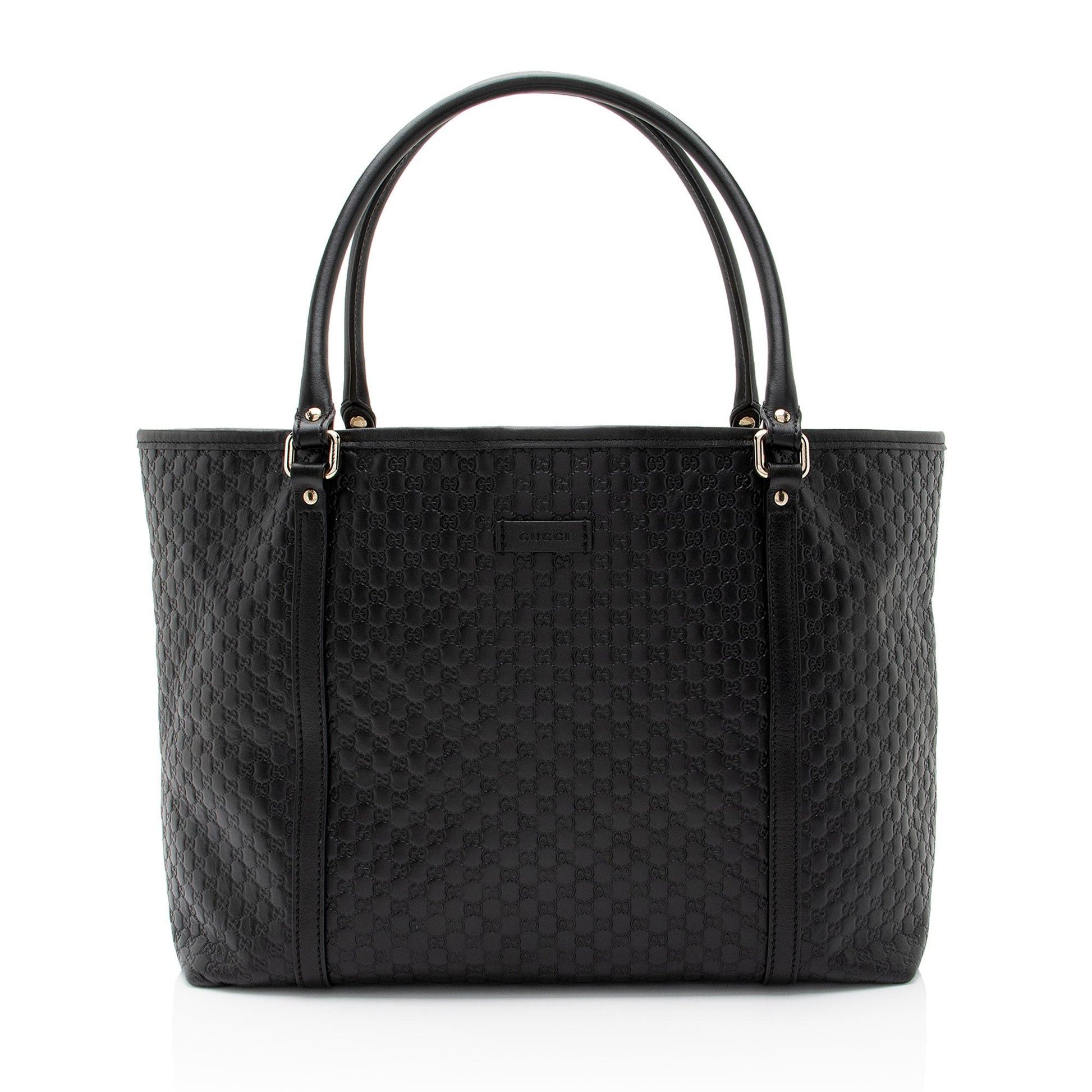 Gucci Leather Canvas Tote