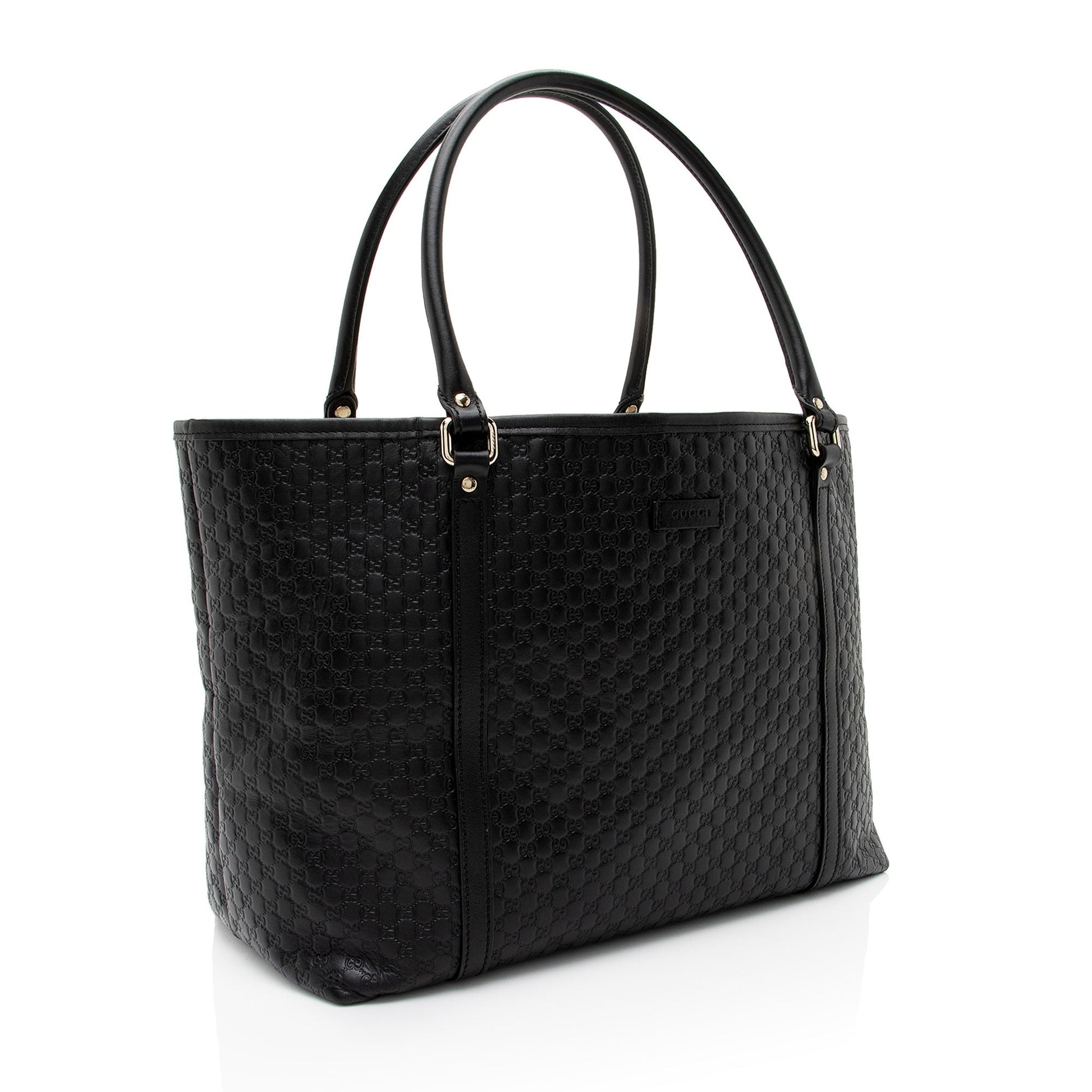 Gucci Leather Canvas Tote