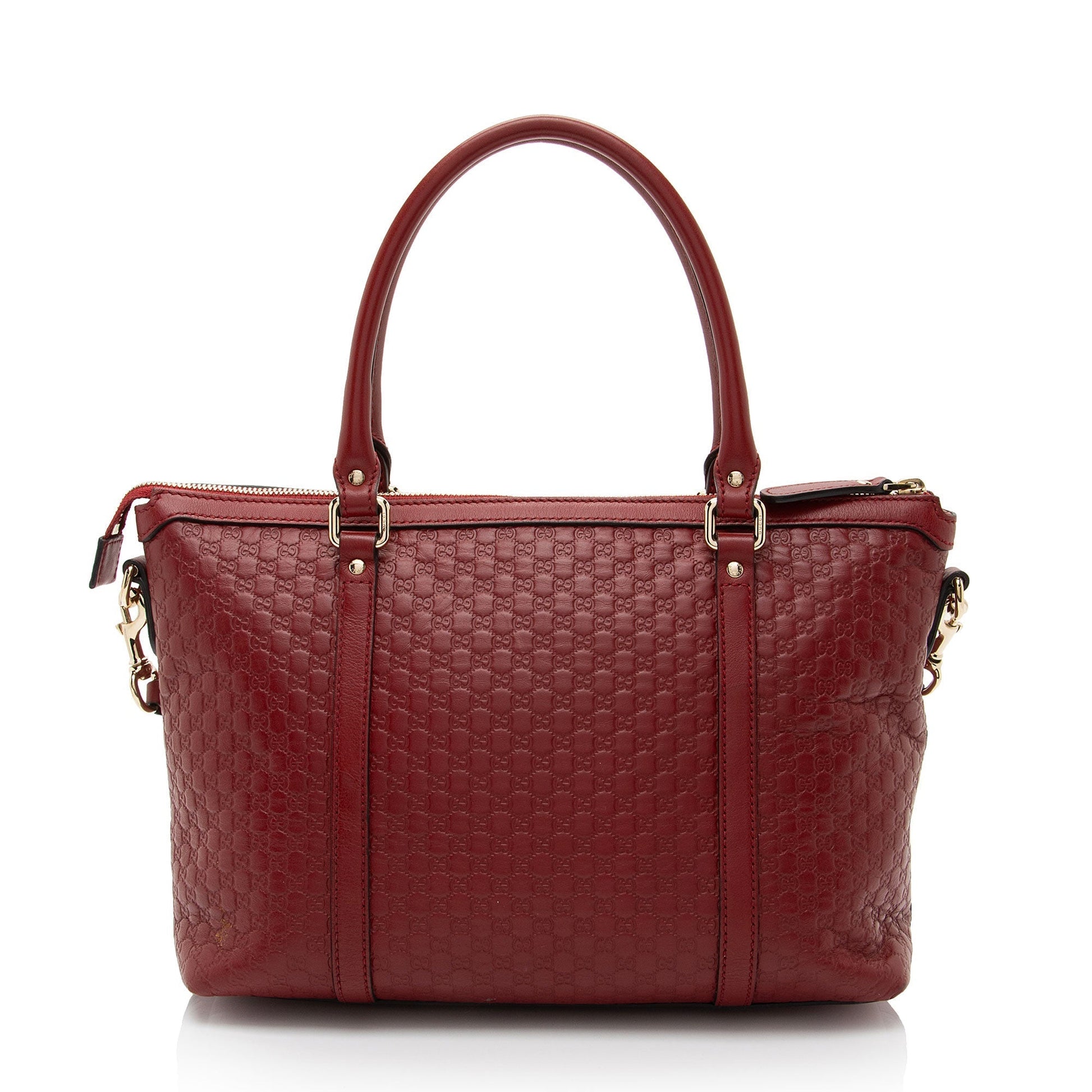 Gucci Leather Canvas Tote