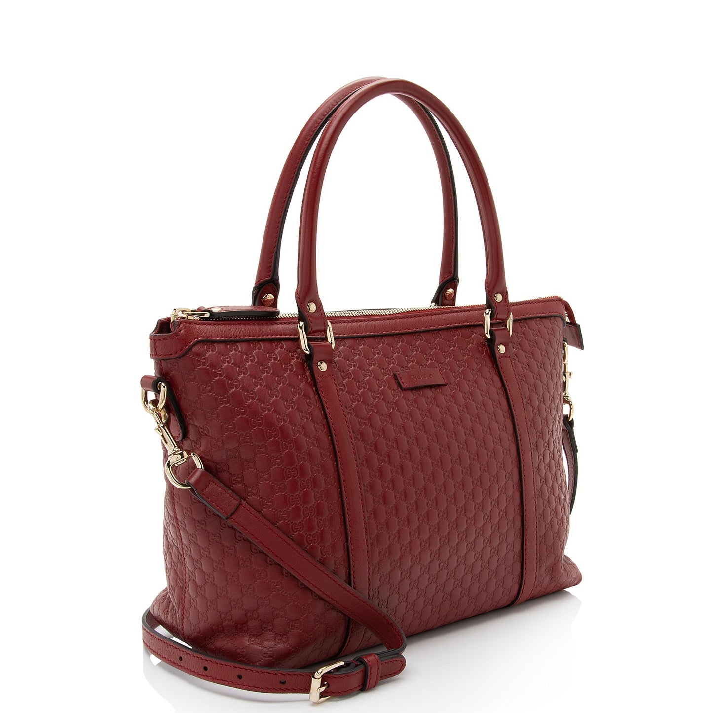 Gucci Leather Canvas Tote