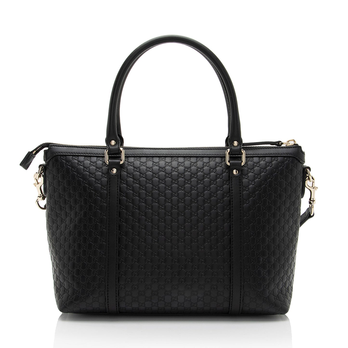 Gucci Leather Canvas Tote