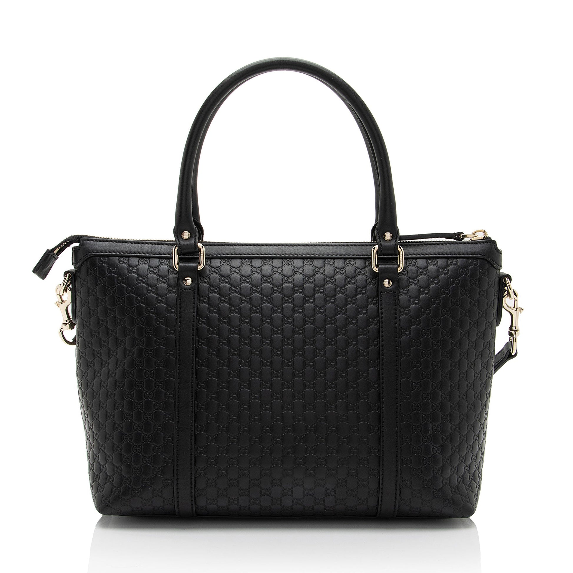 Gucci Leather Canvas Tote