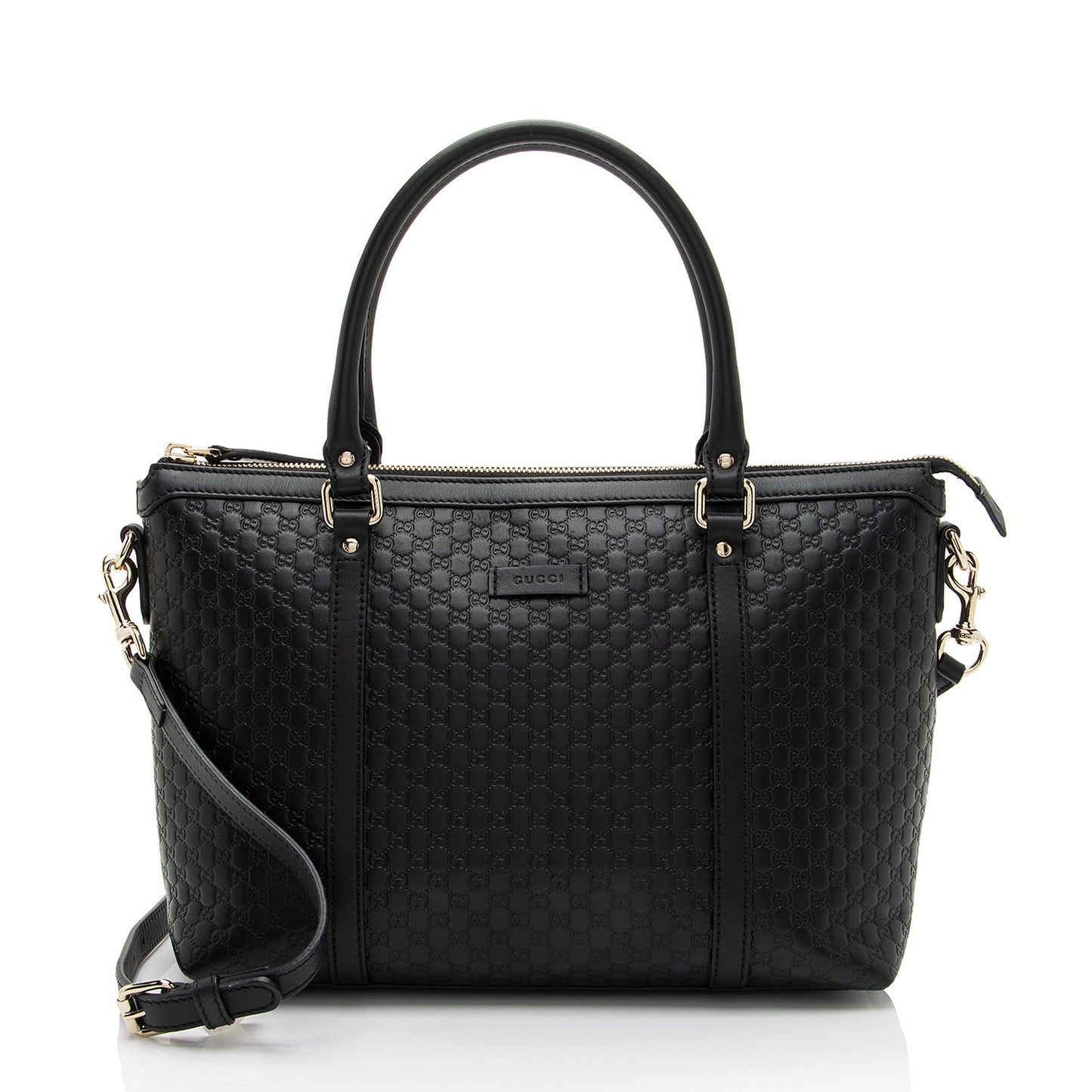 Gucci Leather Canvas Tote