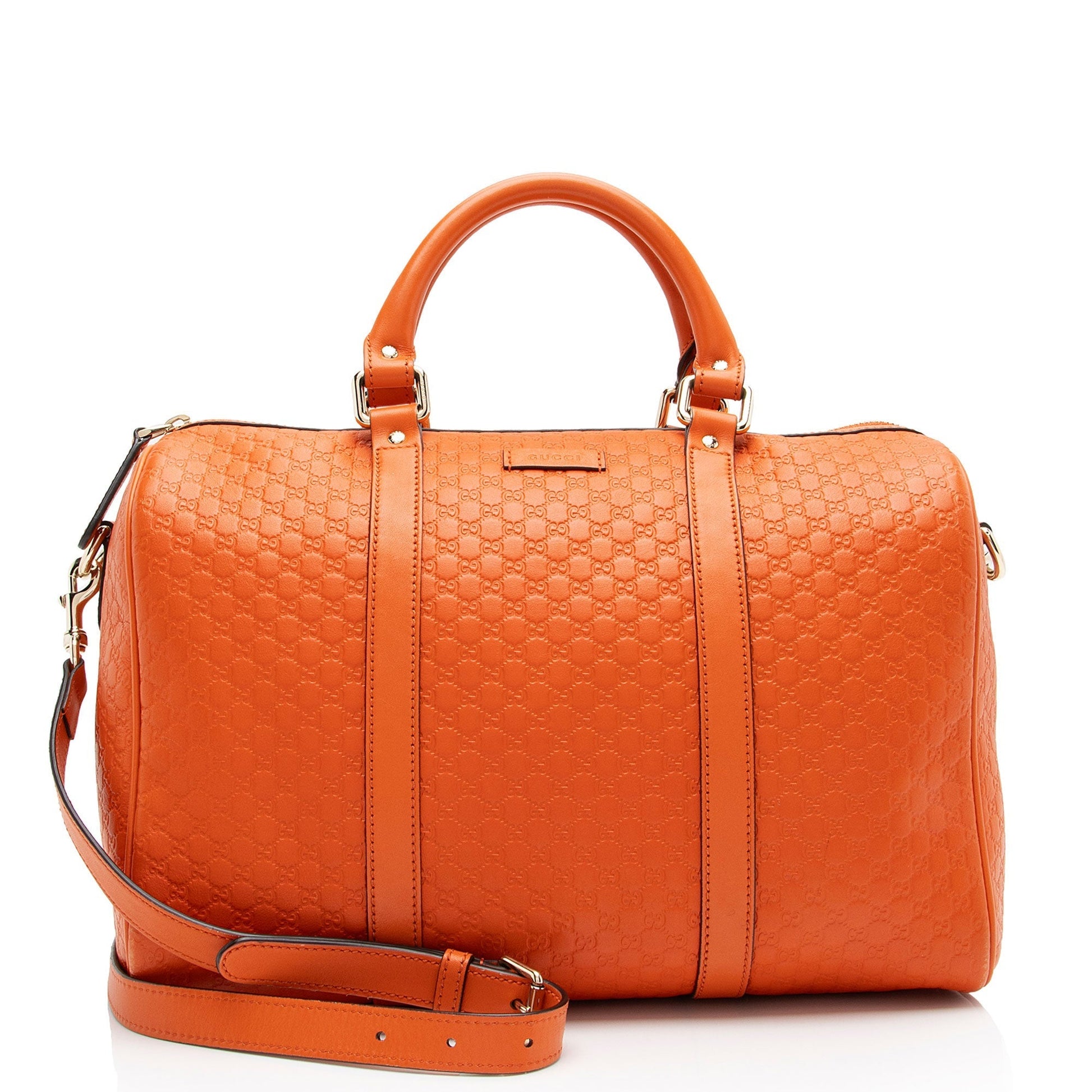 Gucci Leather Canvas Shoulder Bag