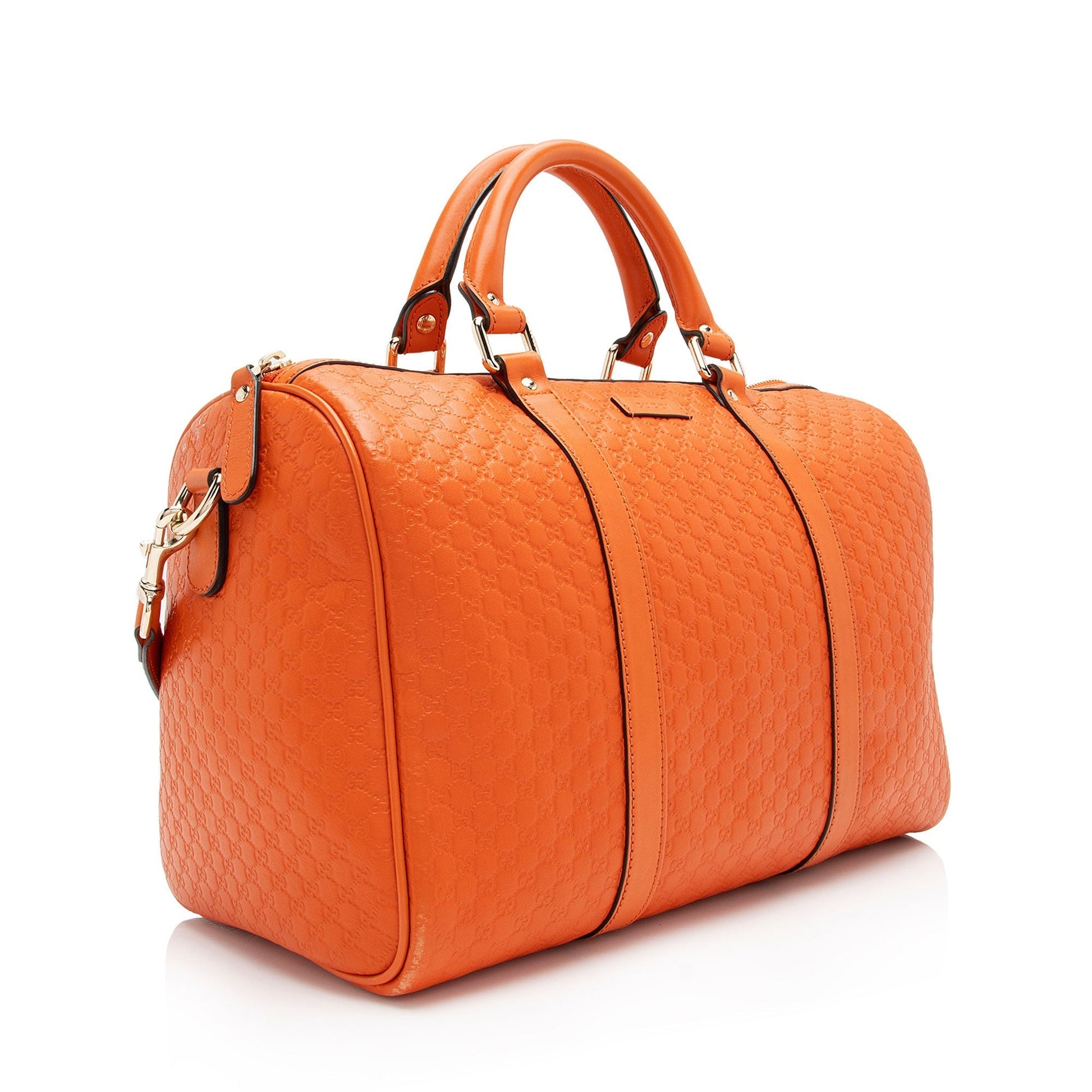 Gucci Leather Canvas Shoulder Bag