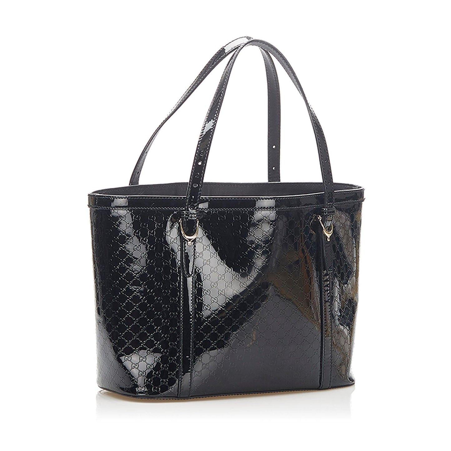Gucci Guccissima Leather Patent Leather Tote Style 3