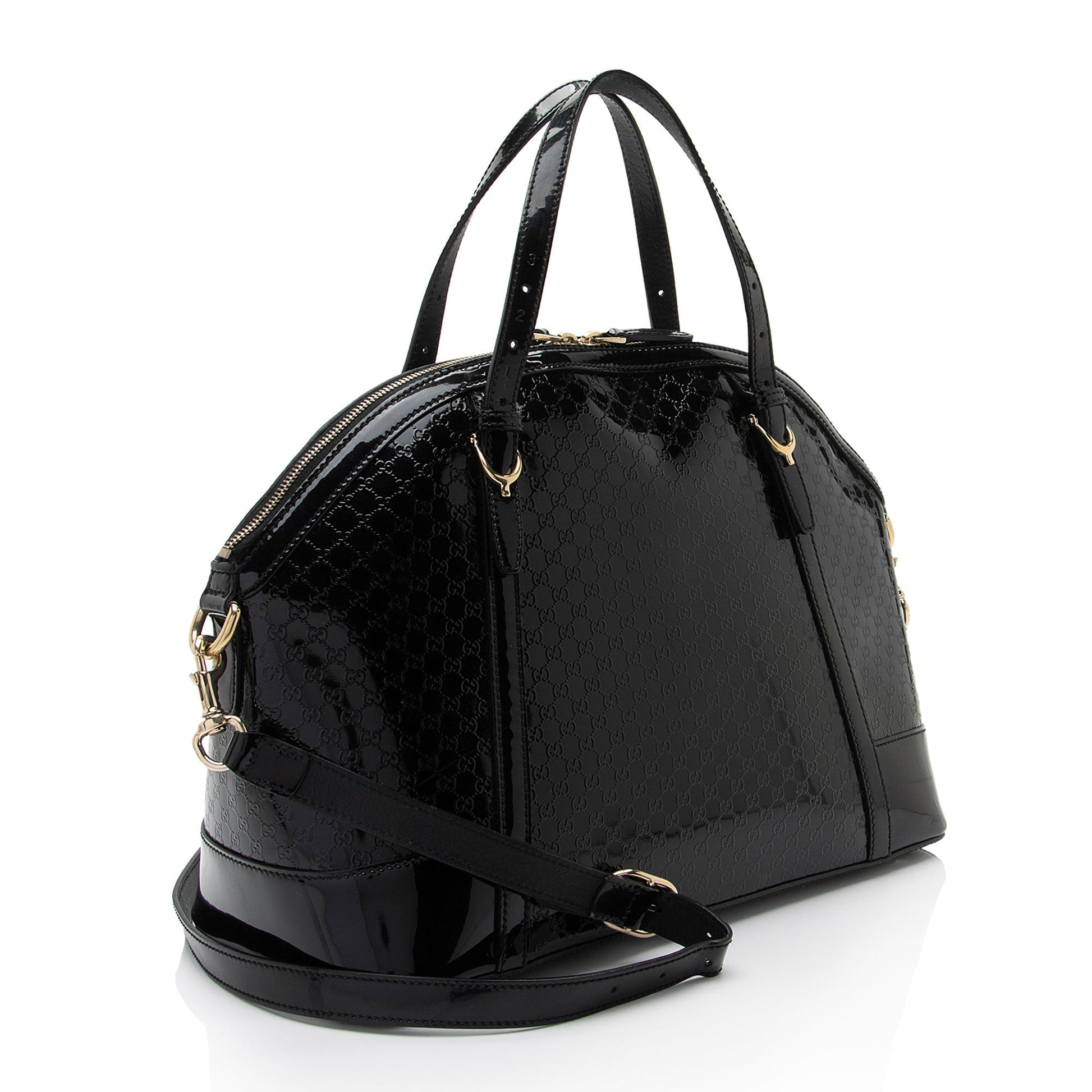 Gucci Leather Canvas Shoulder Bag