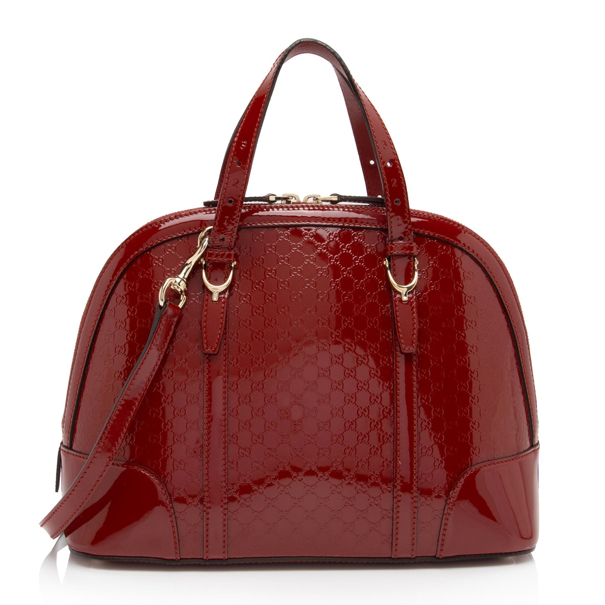 Gucci Leather Canvas Shoulder Bag