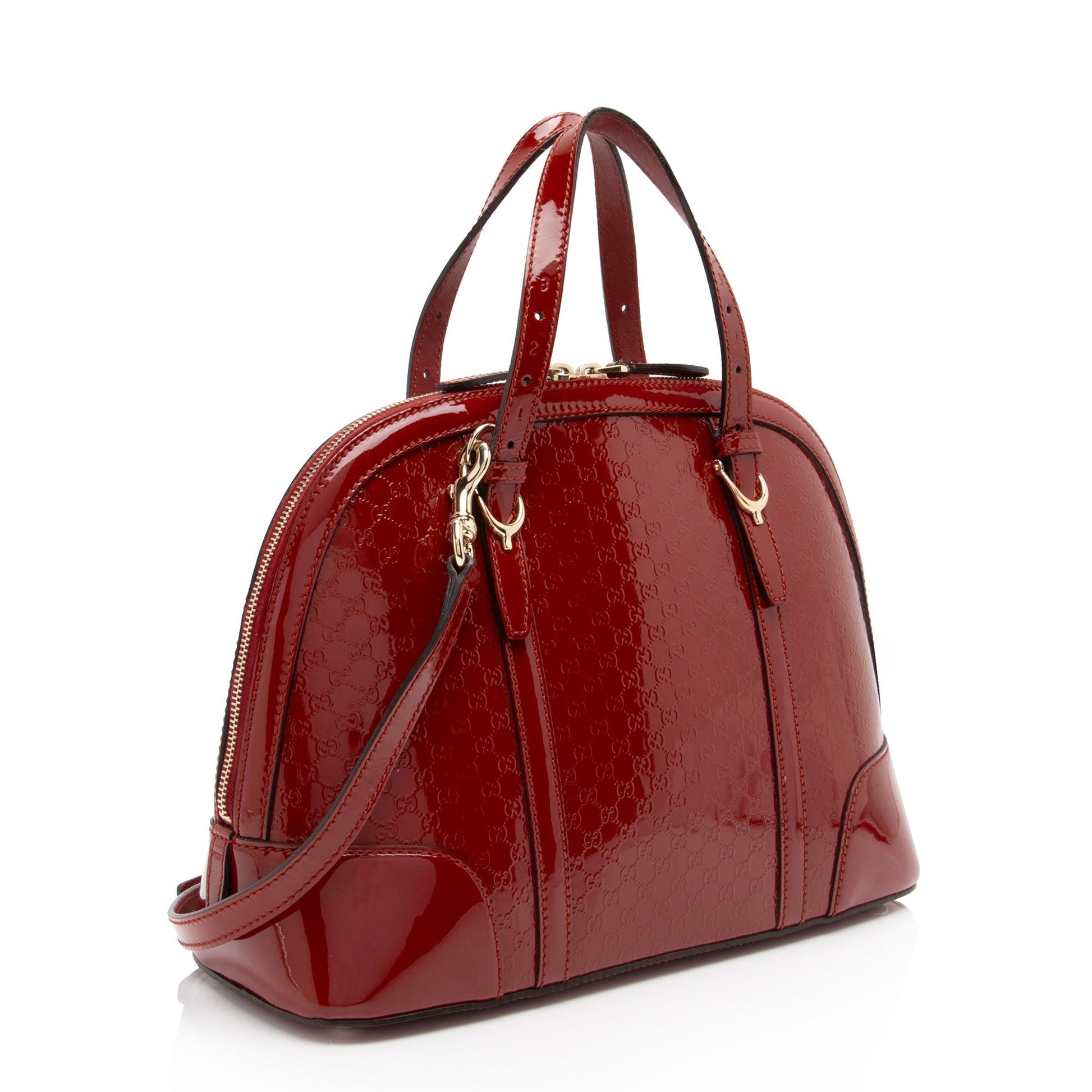 Gucci Leather Canvas Shoulder Bag