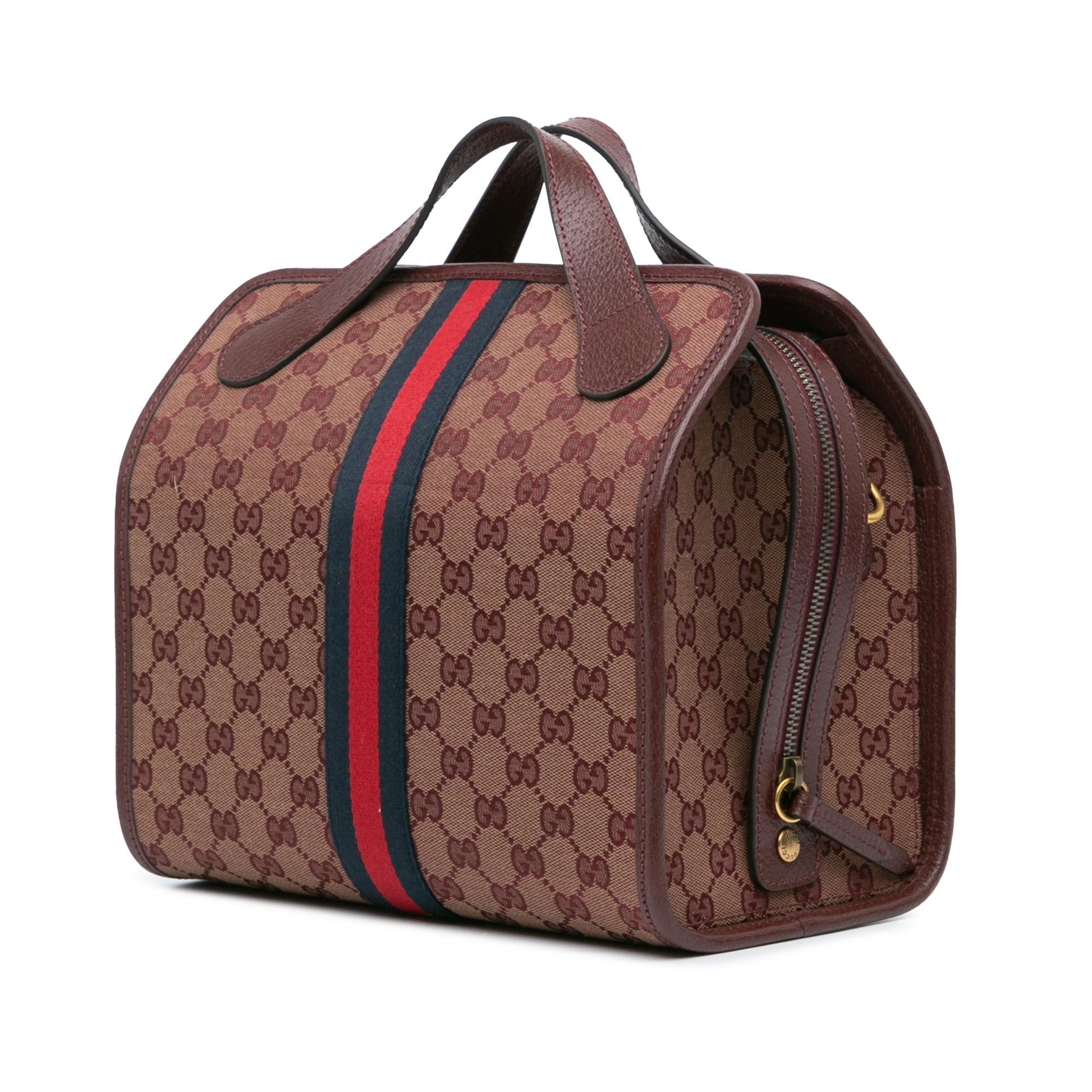 Gucci Mini GG Canvas Ophidia Web Duffle Bag (SHG-W4bcwX)