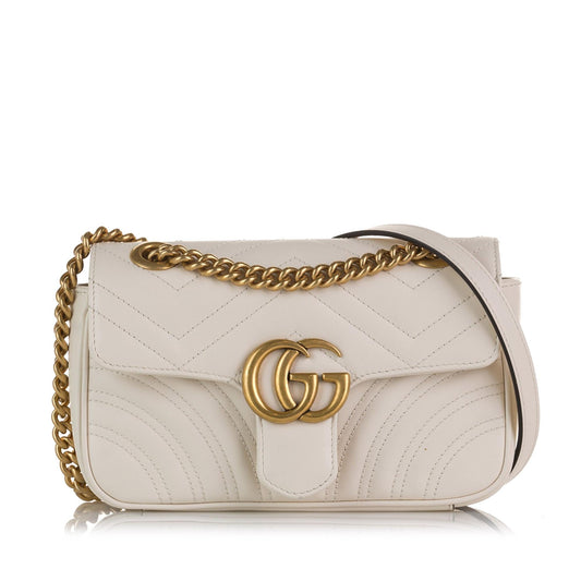 Gucci Mini GG Marmont Matelasse Crossbody Bag (SHG-PqL4OQ)