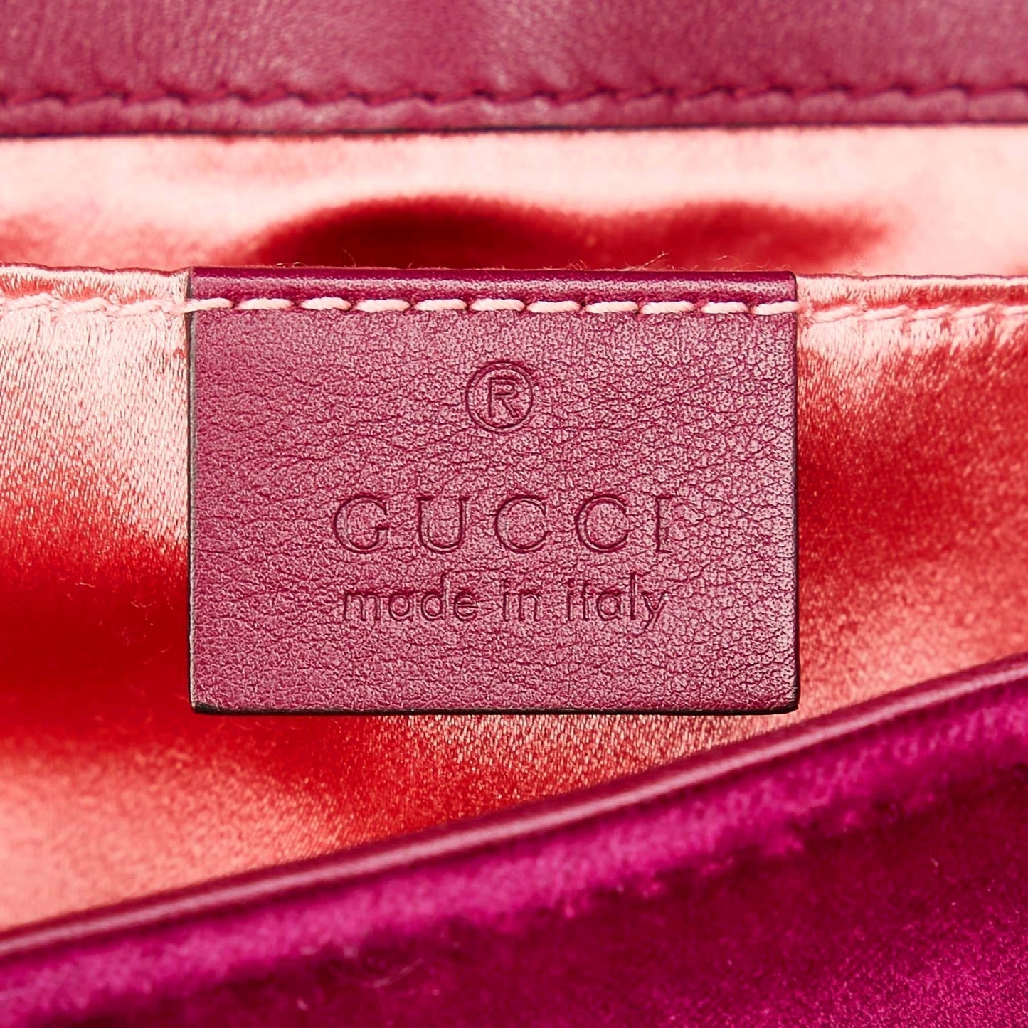 Gucci Mini GG Marmont Matelasse Velvet Crossbody Bag