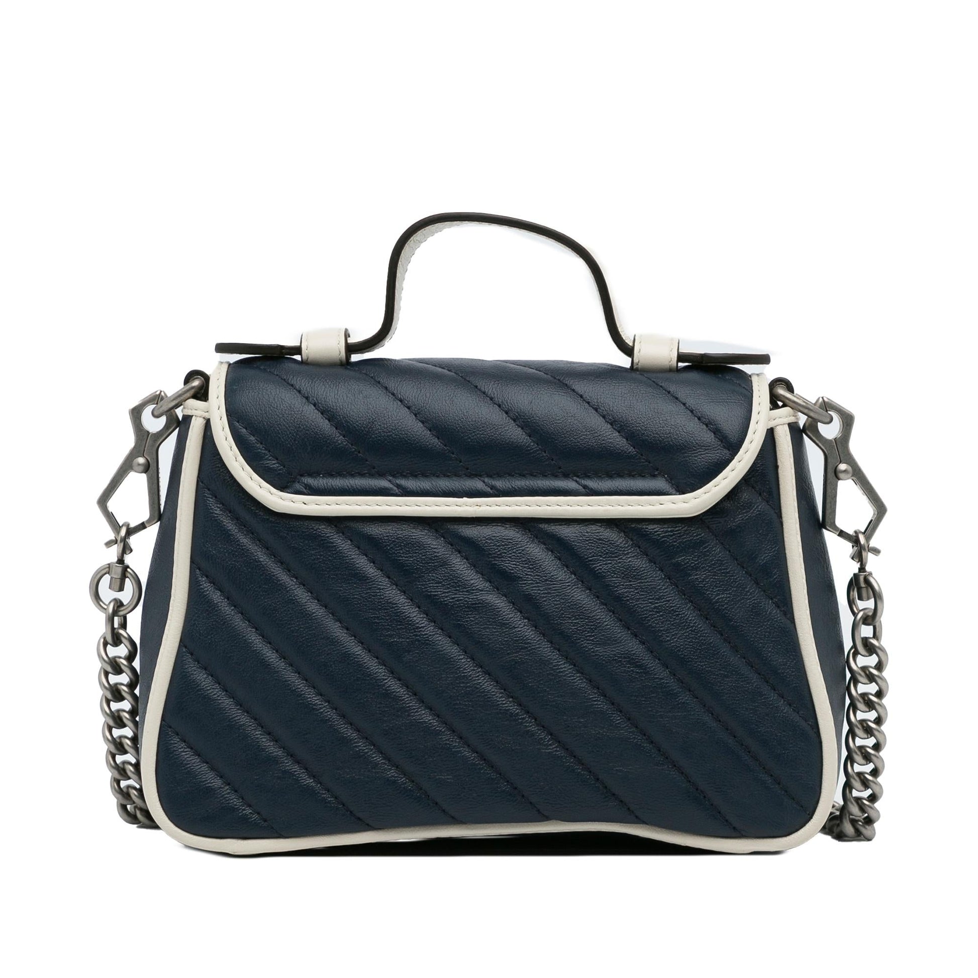 Gucci Mini GG Marmont Torchon Top Handle Bag (SHG-WZvkah)