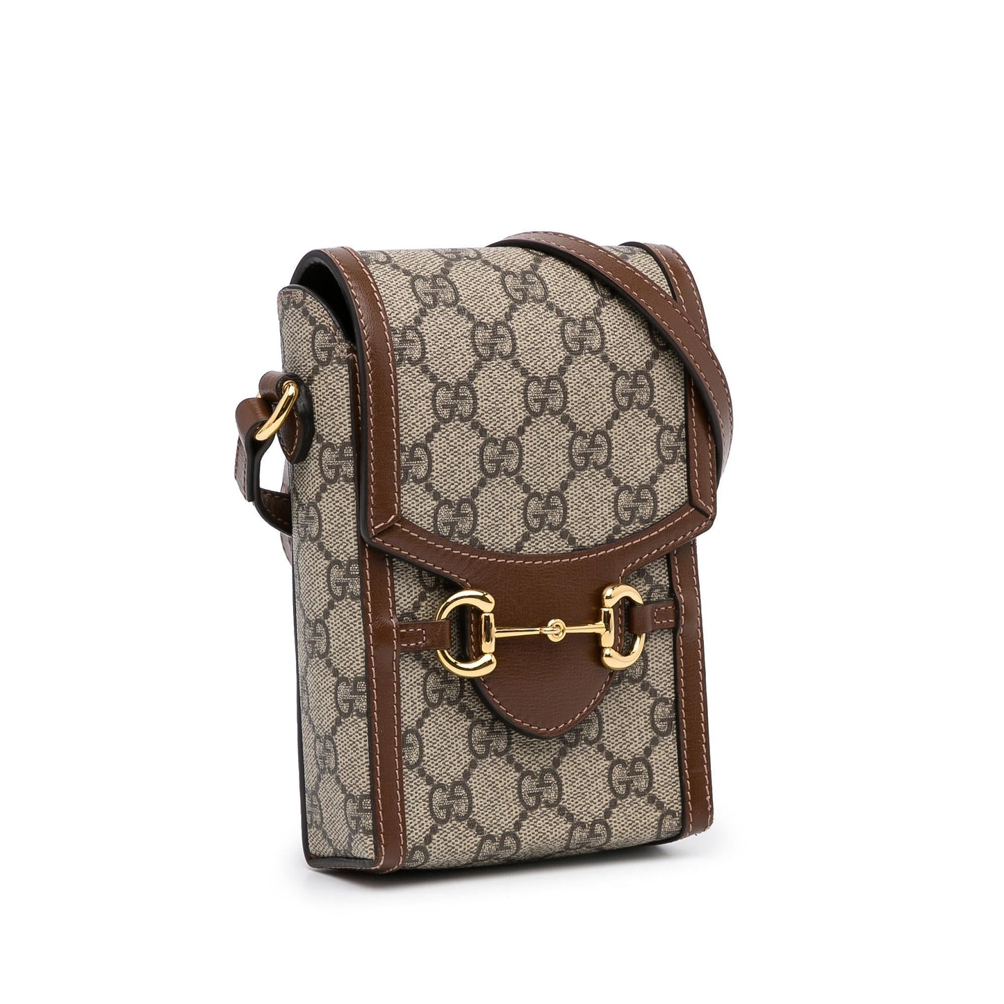 Gucci Mini GG Supreme Horsebit 1955 Crossbody Bag (SHG-fmvzee)