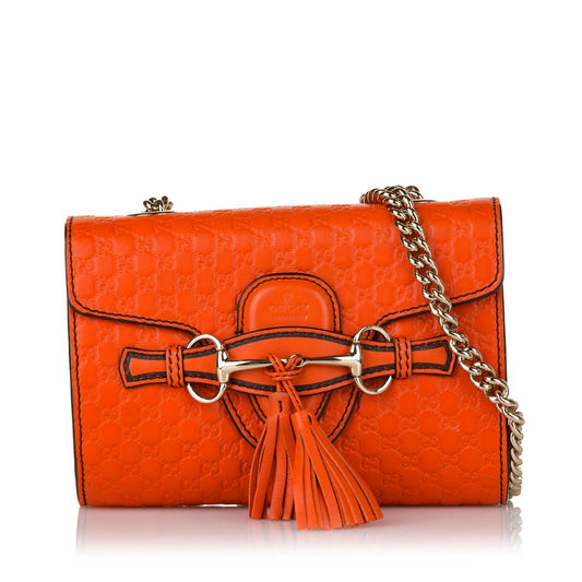 Gucci Mini Microguccissima Emily Crossbody Bag (SHG-32585)