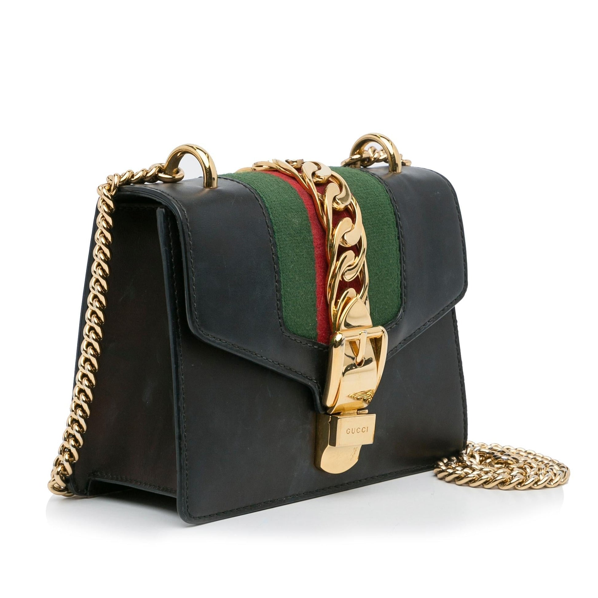 Gucci Chain Leather Crossbody
