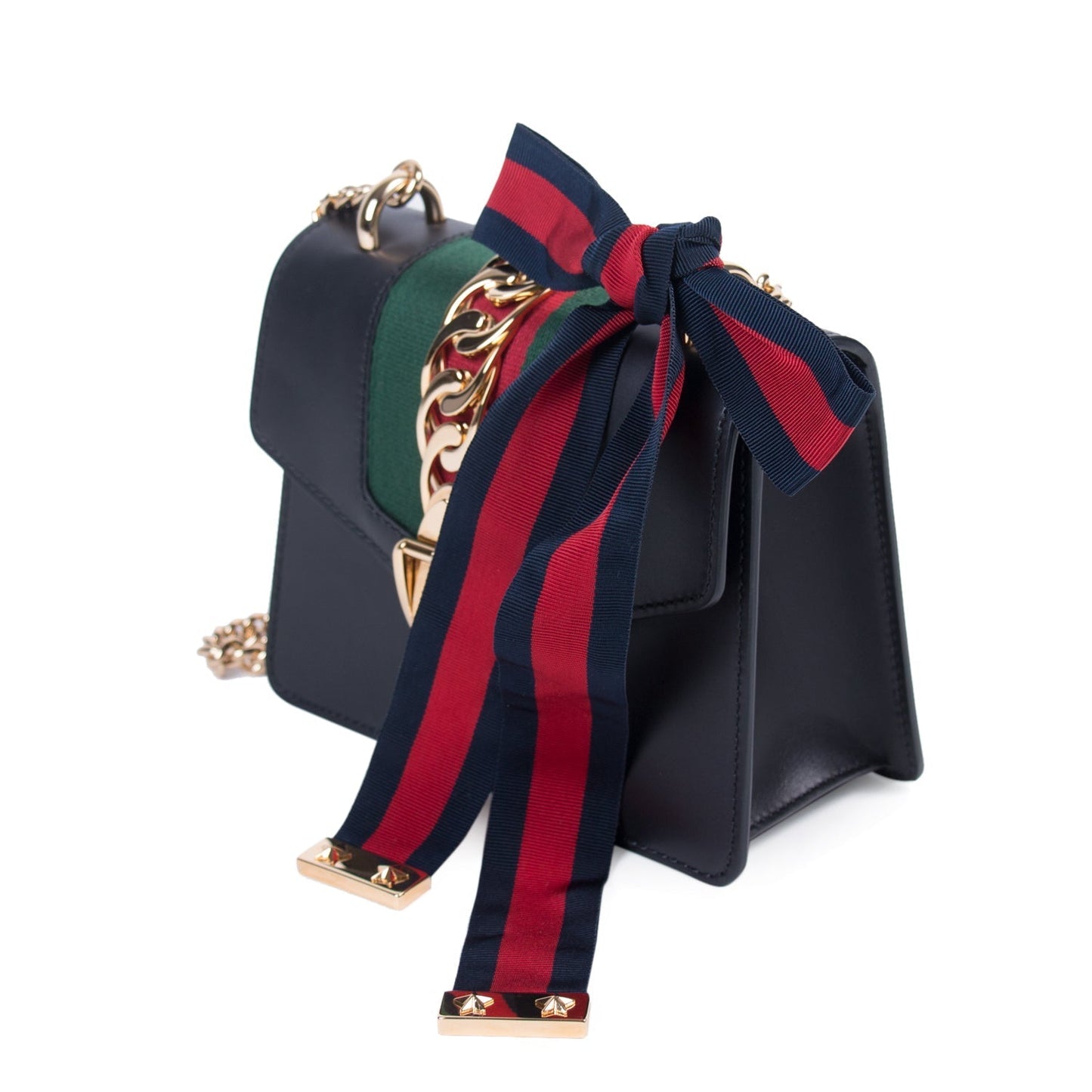 Gucci Sylvie Leather Chain Shoulder Bag Style 5