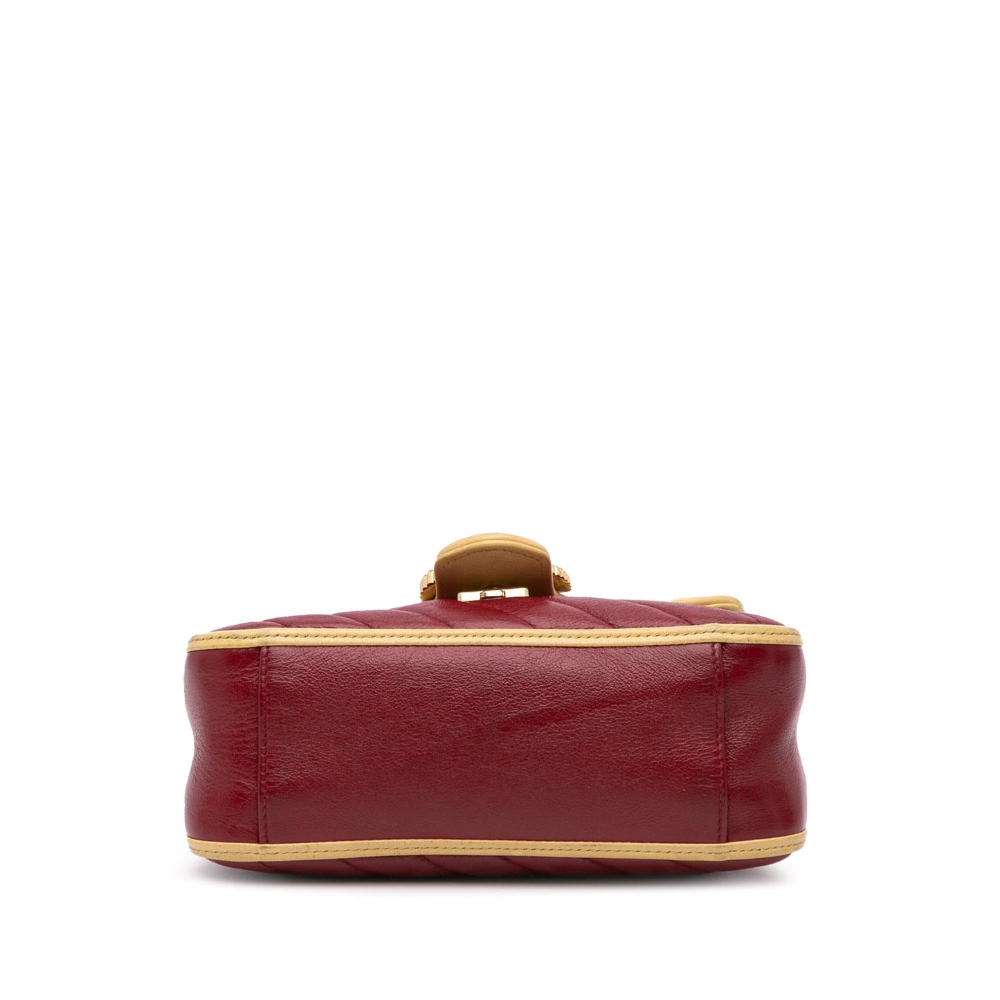 Gucci Mini Tricolor GG Marmont Matelasse Leather Torchon Top Handle Bag