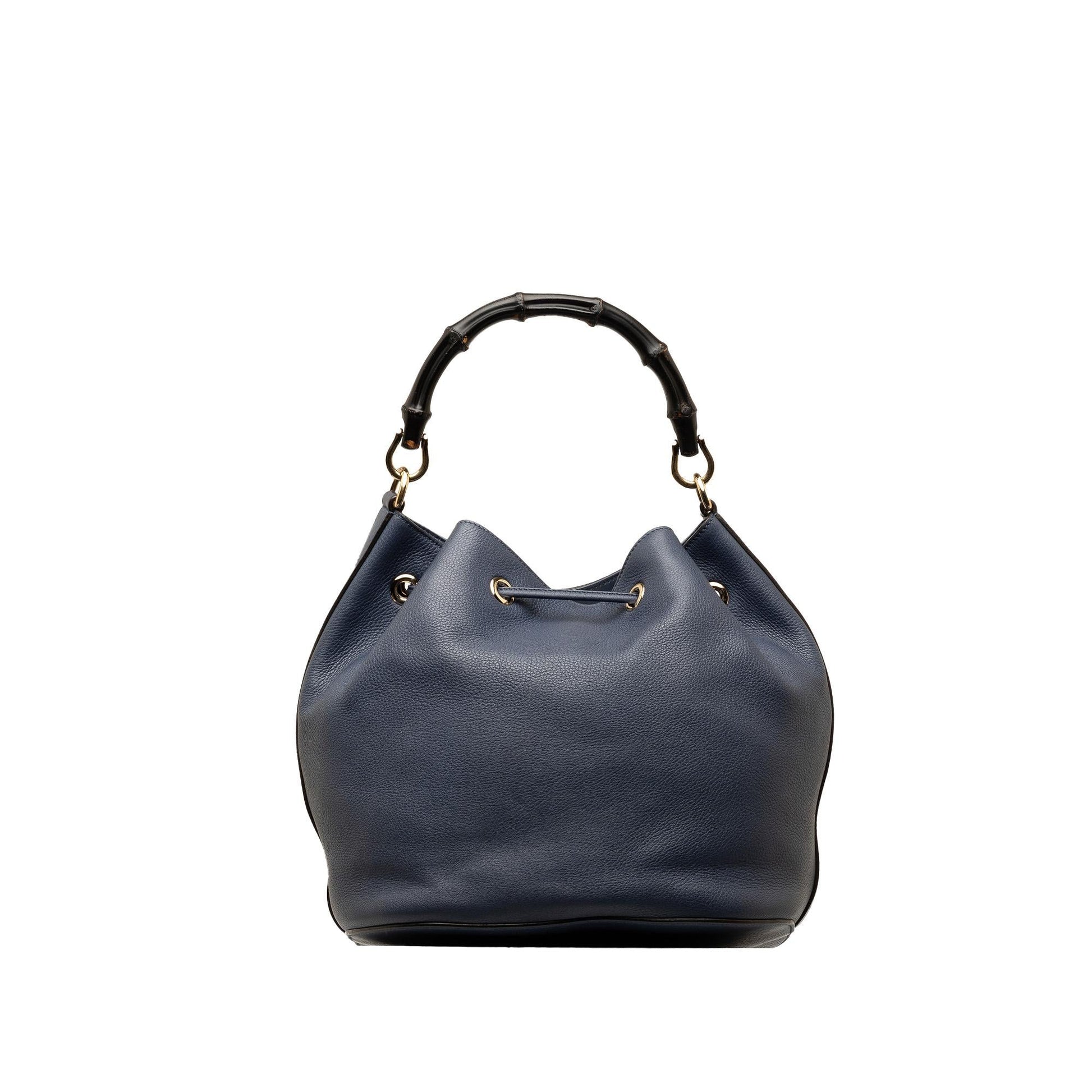 Gucci Miss Bamboo Leather Bucket Bag (SHG-wpdVi1)