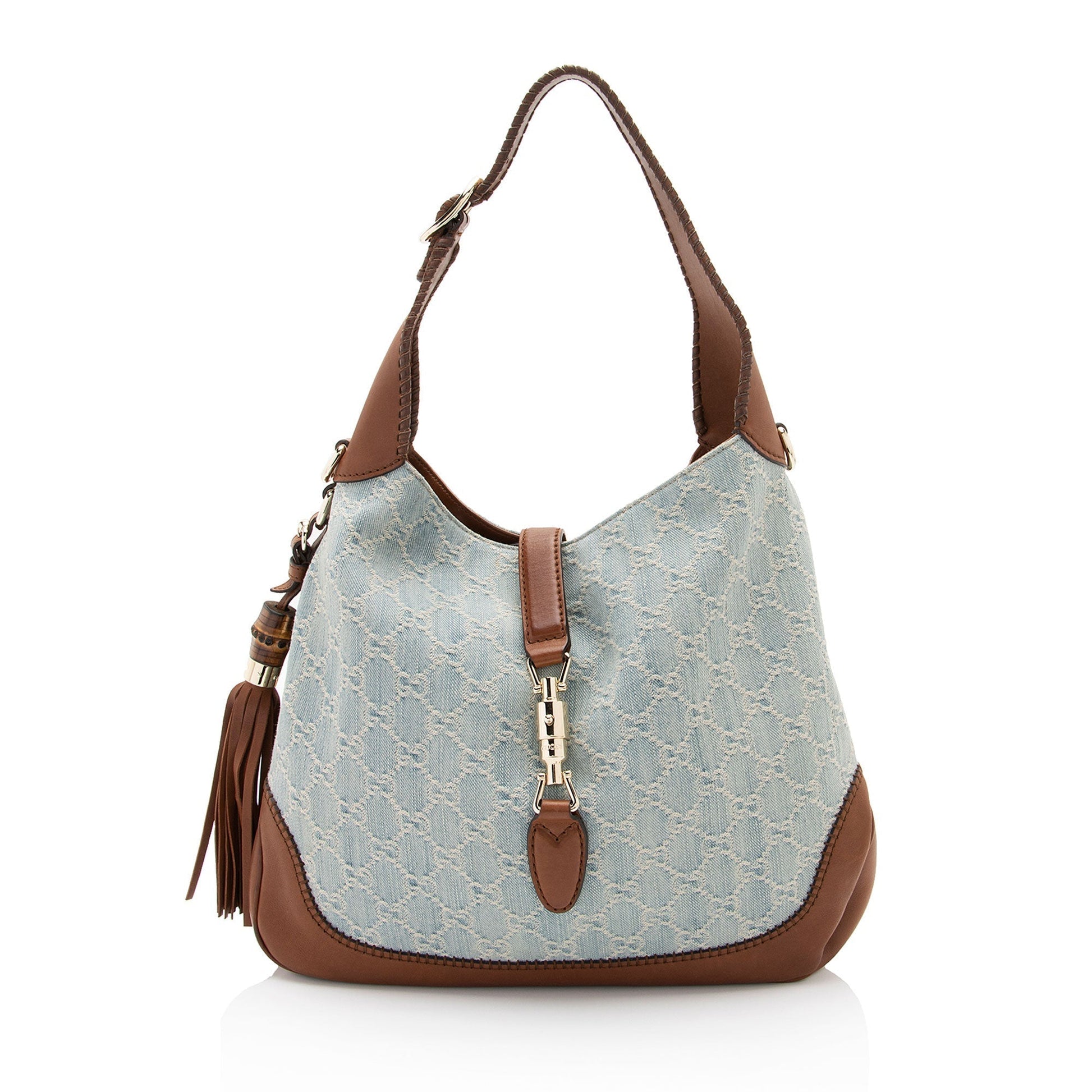 Gucci Leather Canvas Shoulder Bag