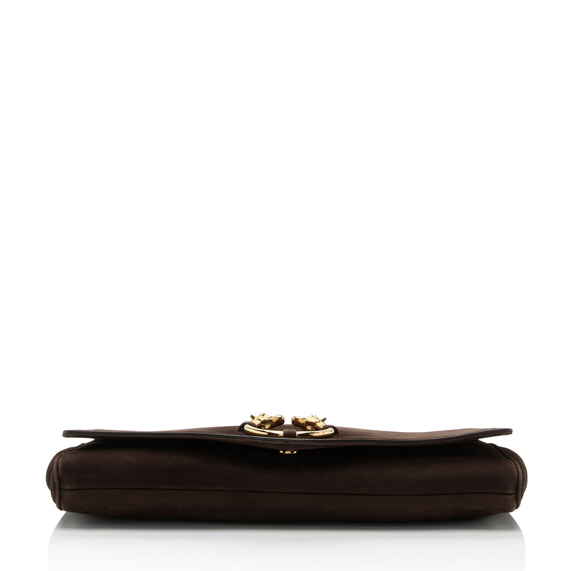 Gucci Leather Canvas Clutch